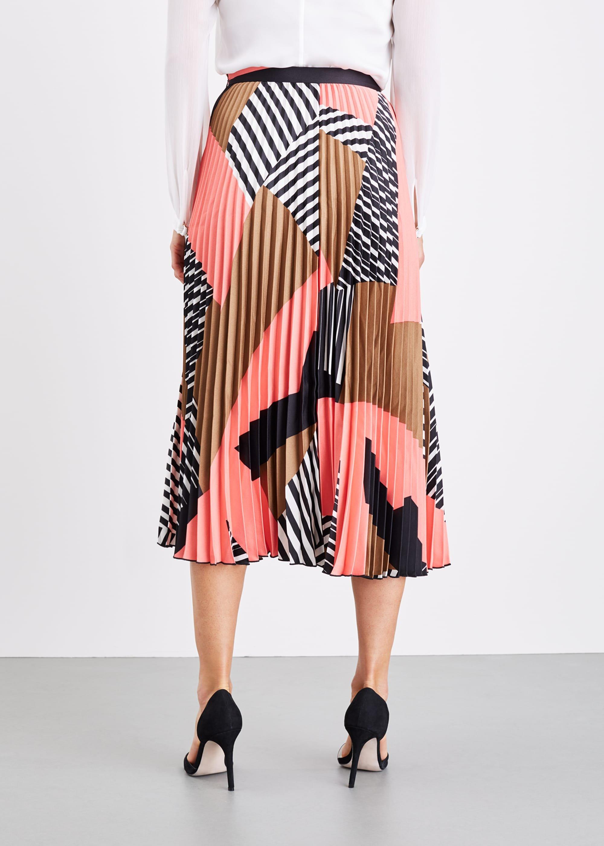 Ariyah Print Pleated Skirt