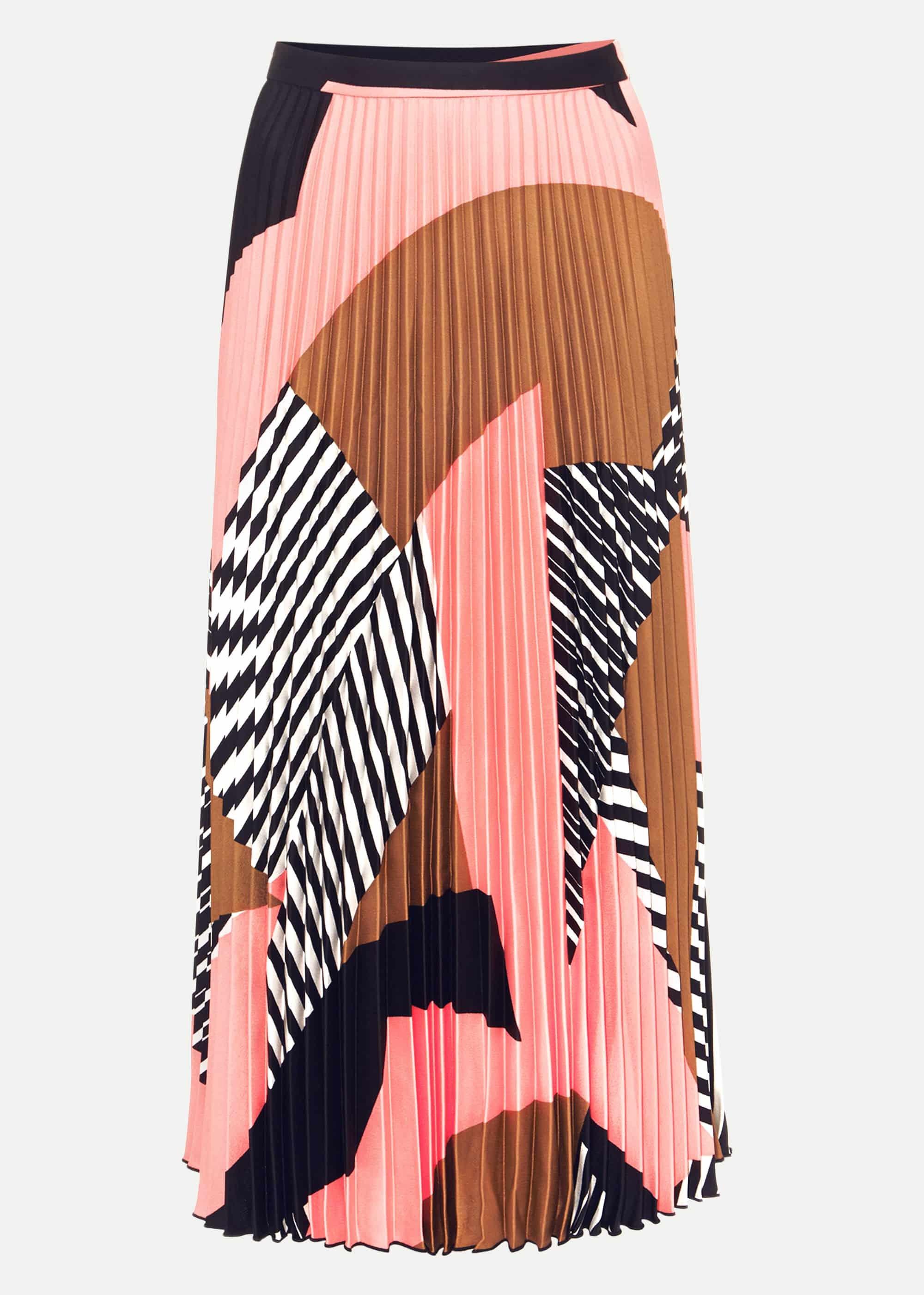Ariyah Print Pleated Skirt