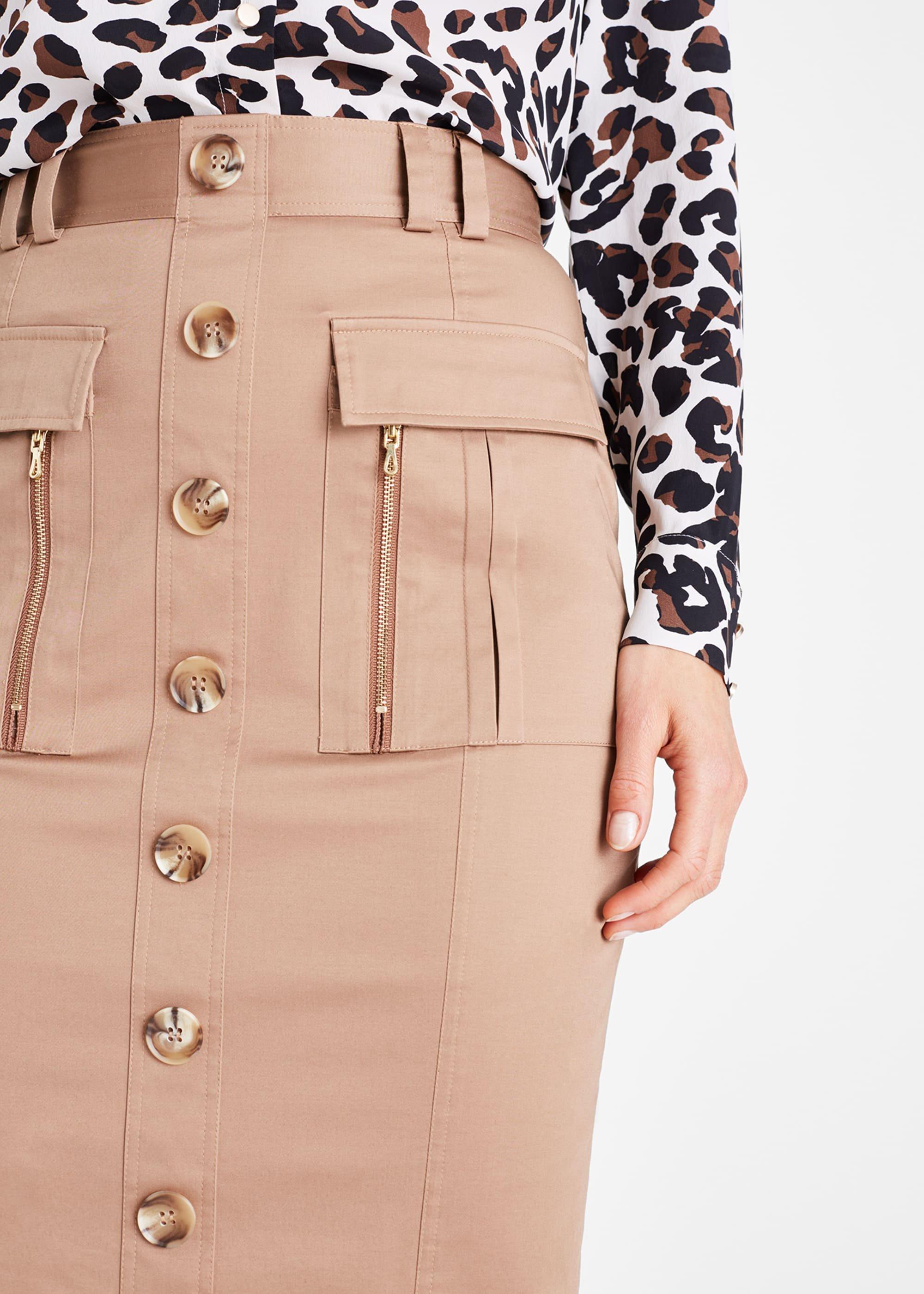 Fifi Button Front Skirt