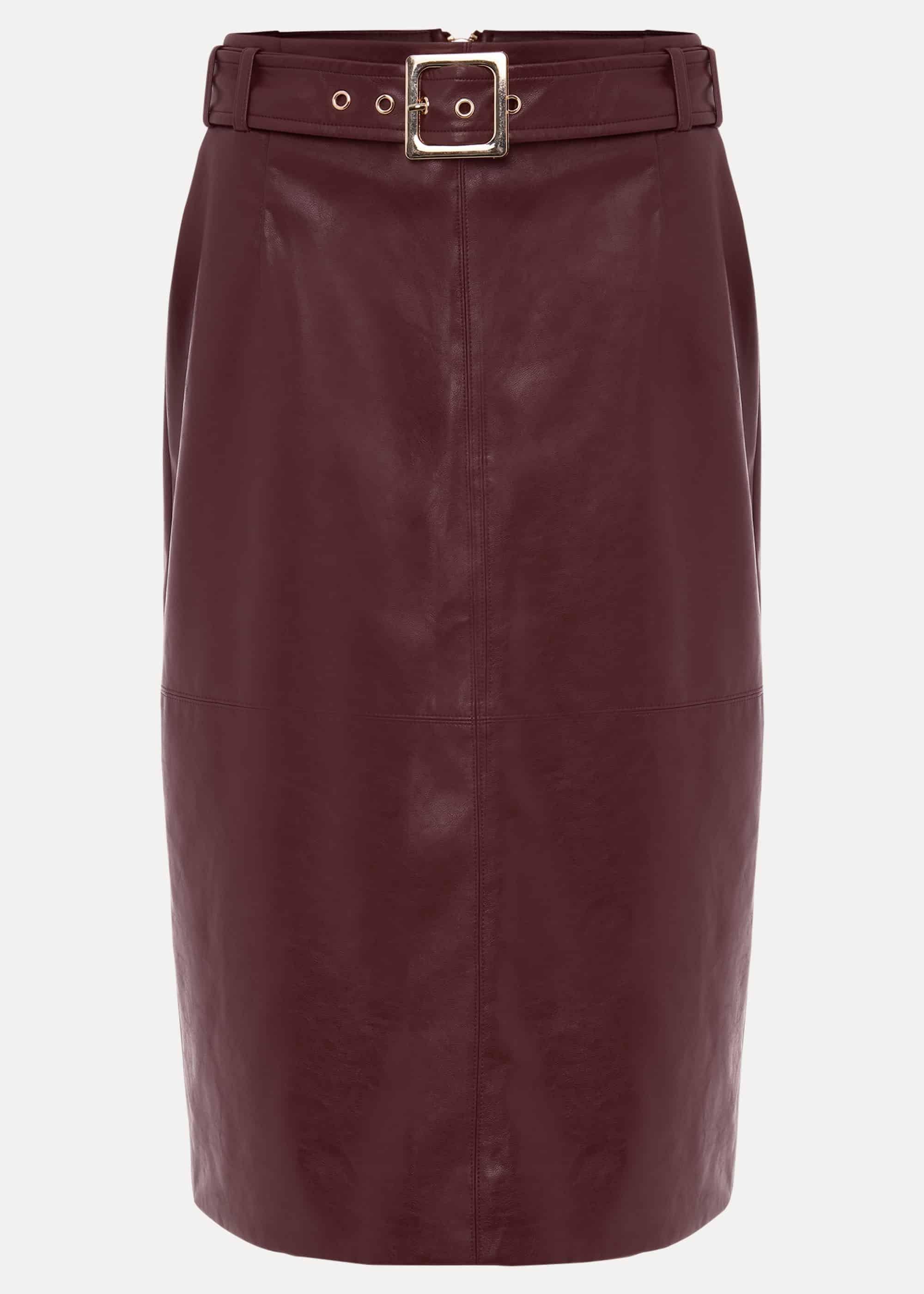 Maeve Faux Leather Skirt