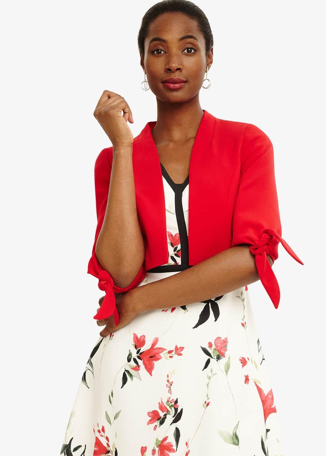 Claudia Tie Sleeve Jacket