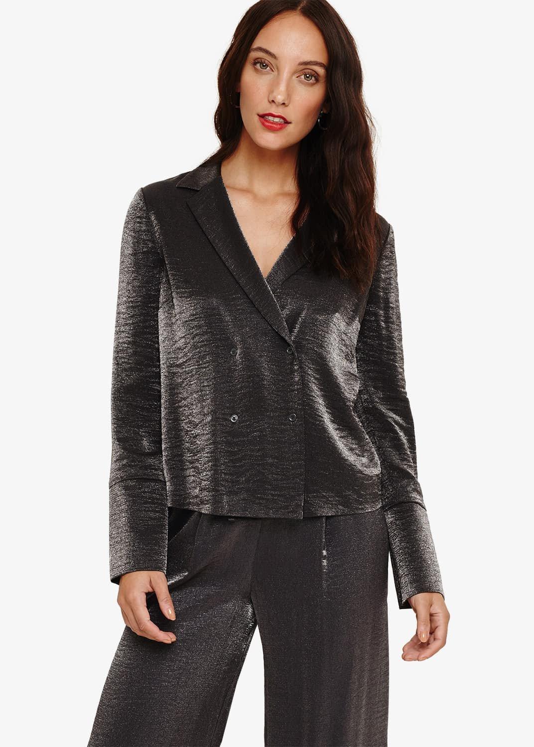 Mackenzi Metallic Tux Jacket