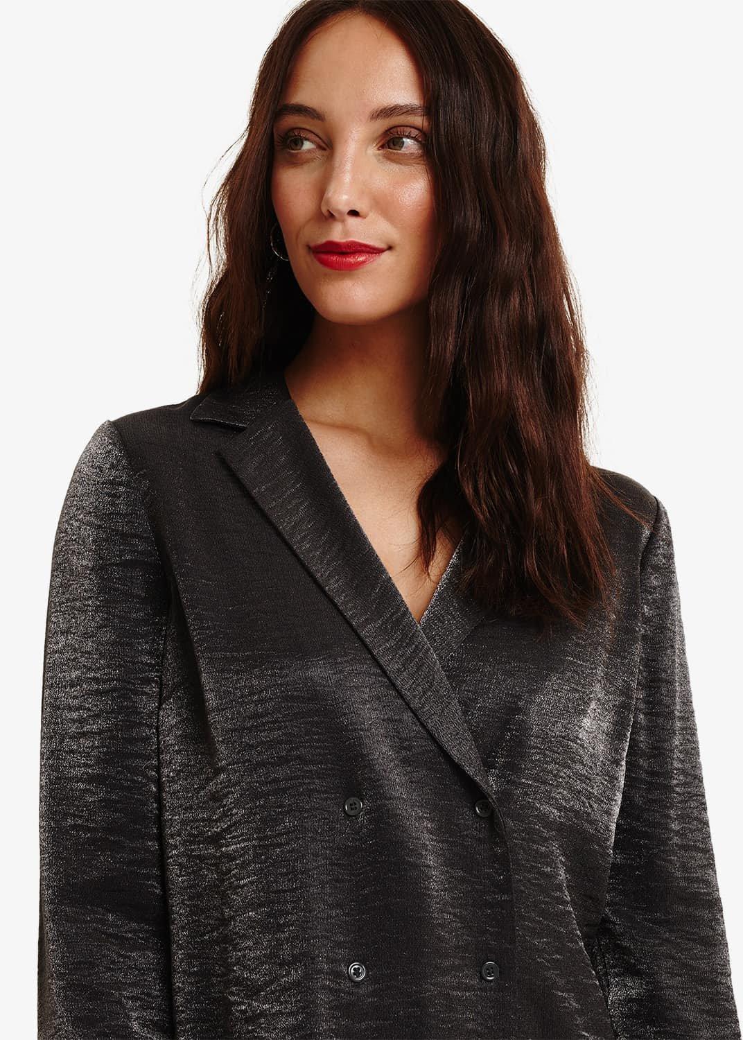 Mackenzi Metallic Tux Jacket