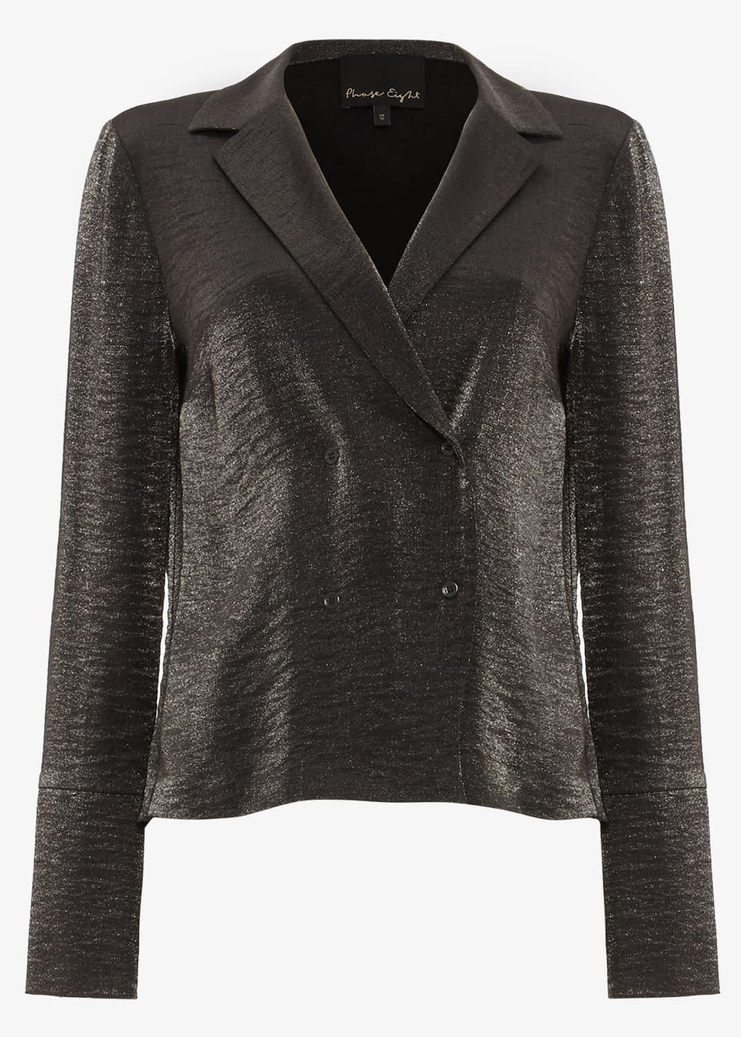 Mackenzi Metallic Tux Jacket