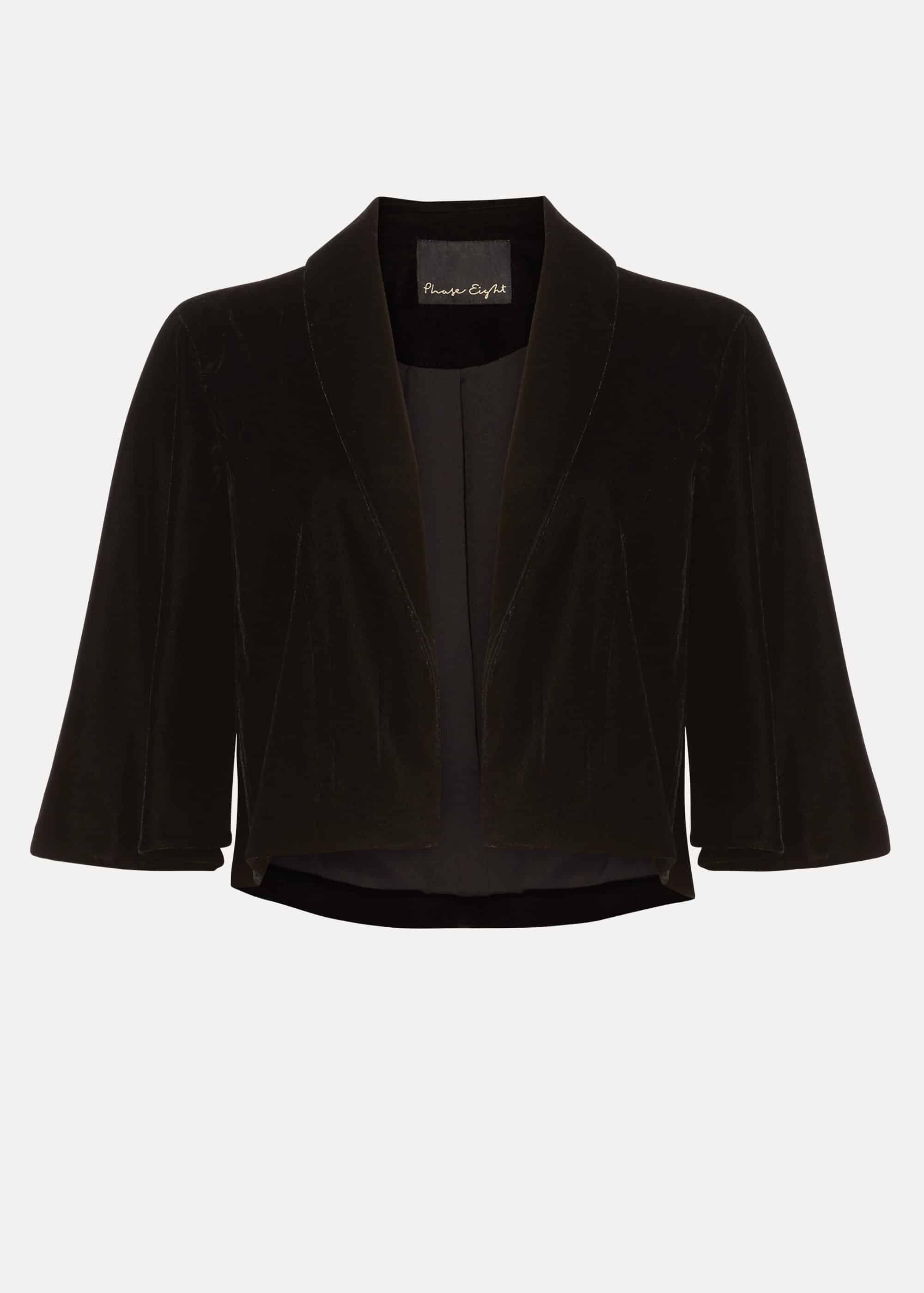 Amalie Velvet Cape Jacket