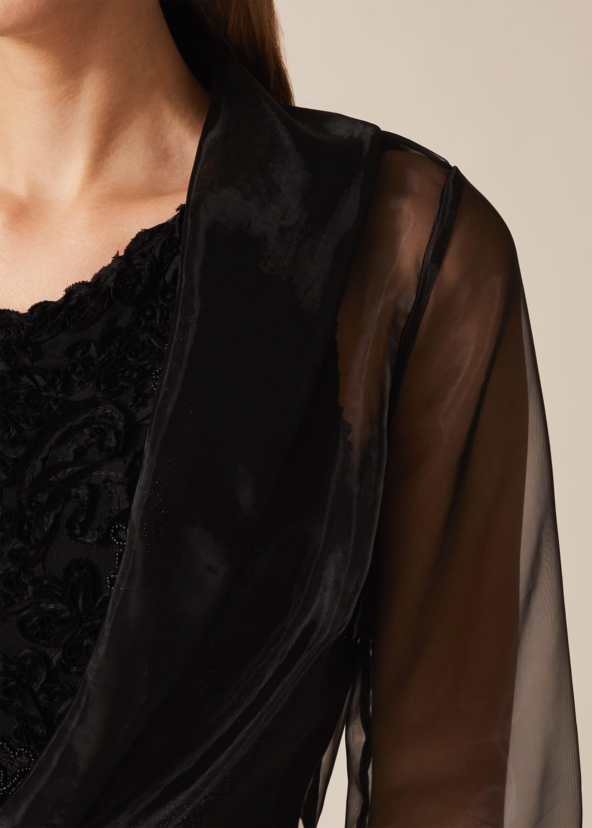 Frieda Sheer Organza Shrug