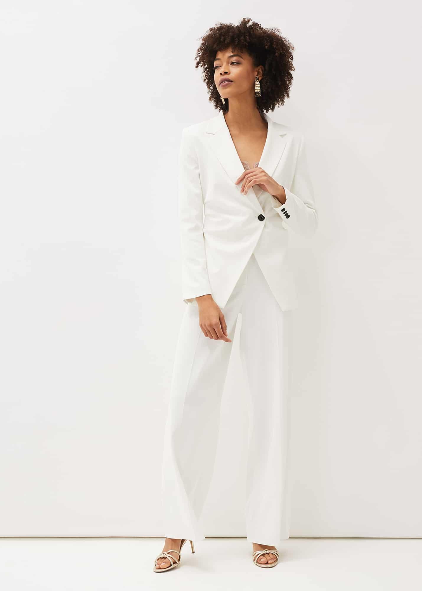 Solange White Blazer