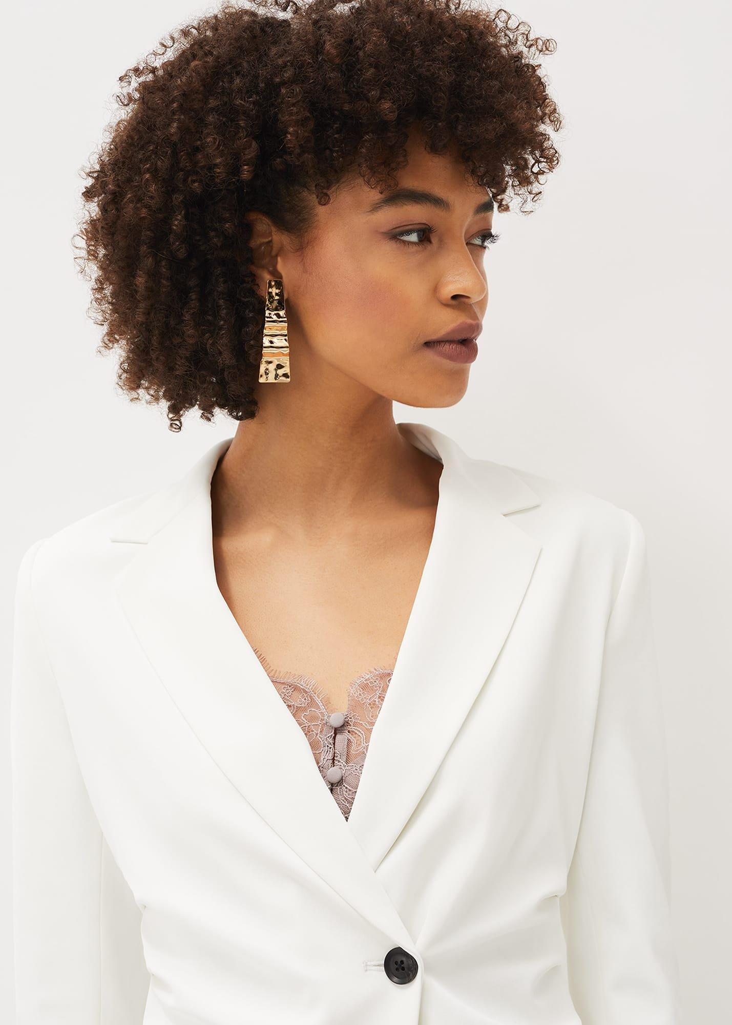 Solange White Blazer