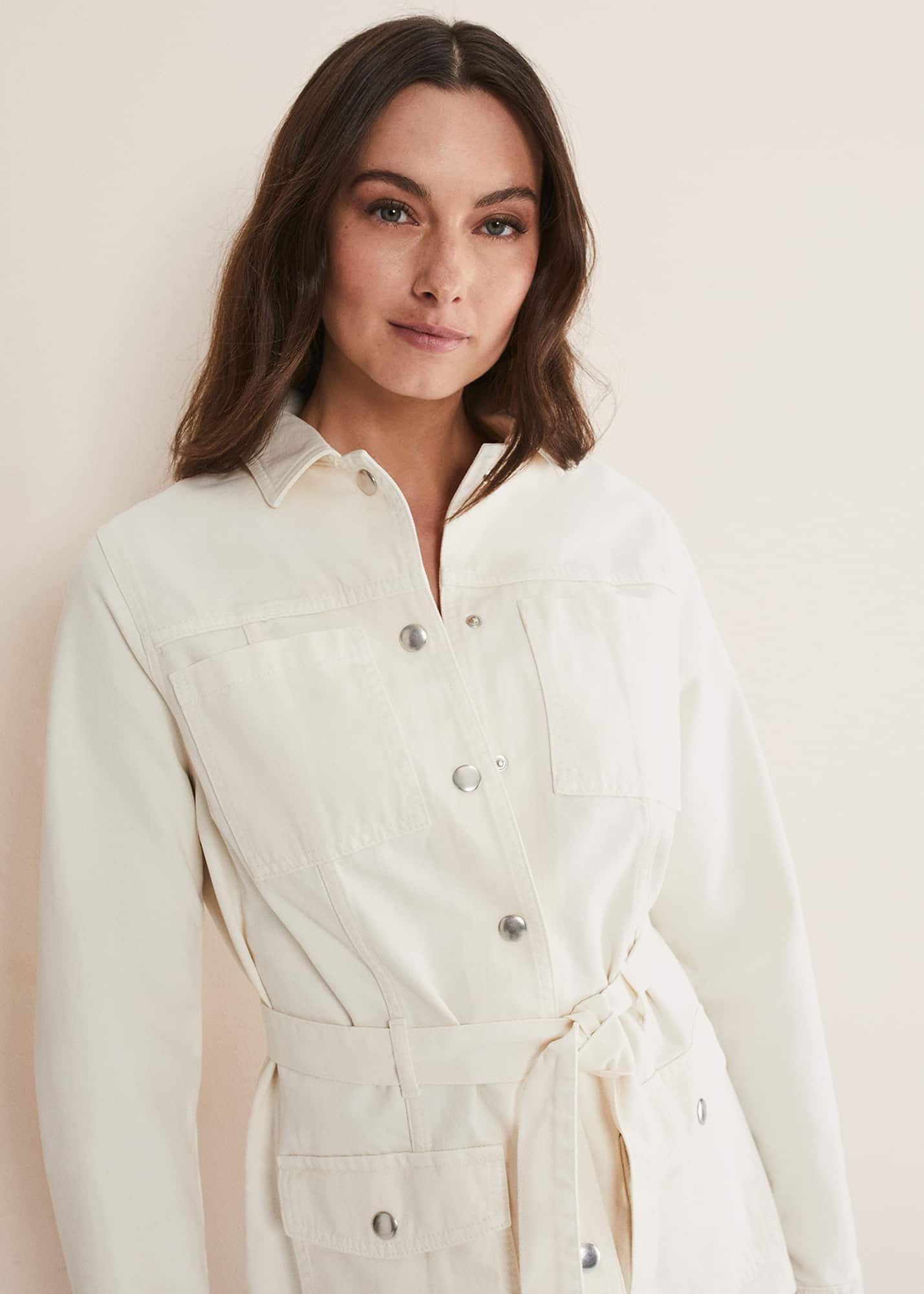 Jannah Belted Denim Shacket