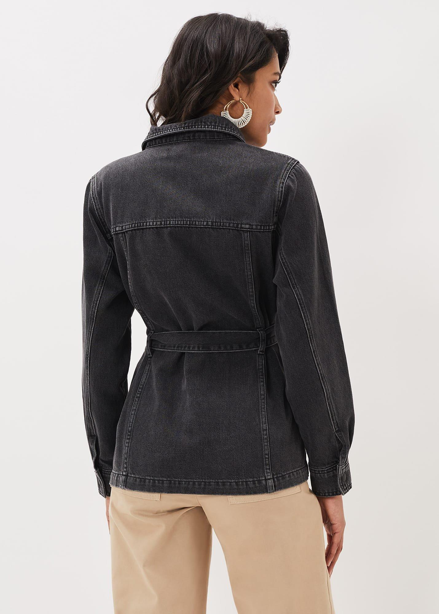Jannah Denim Belted Shacket