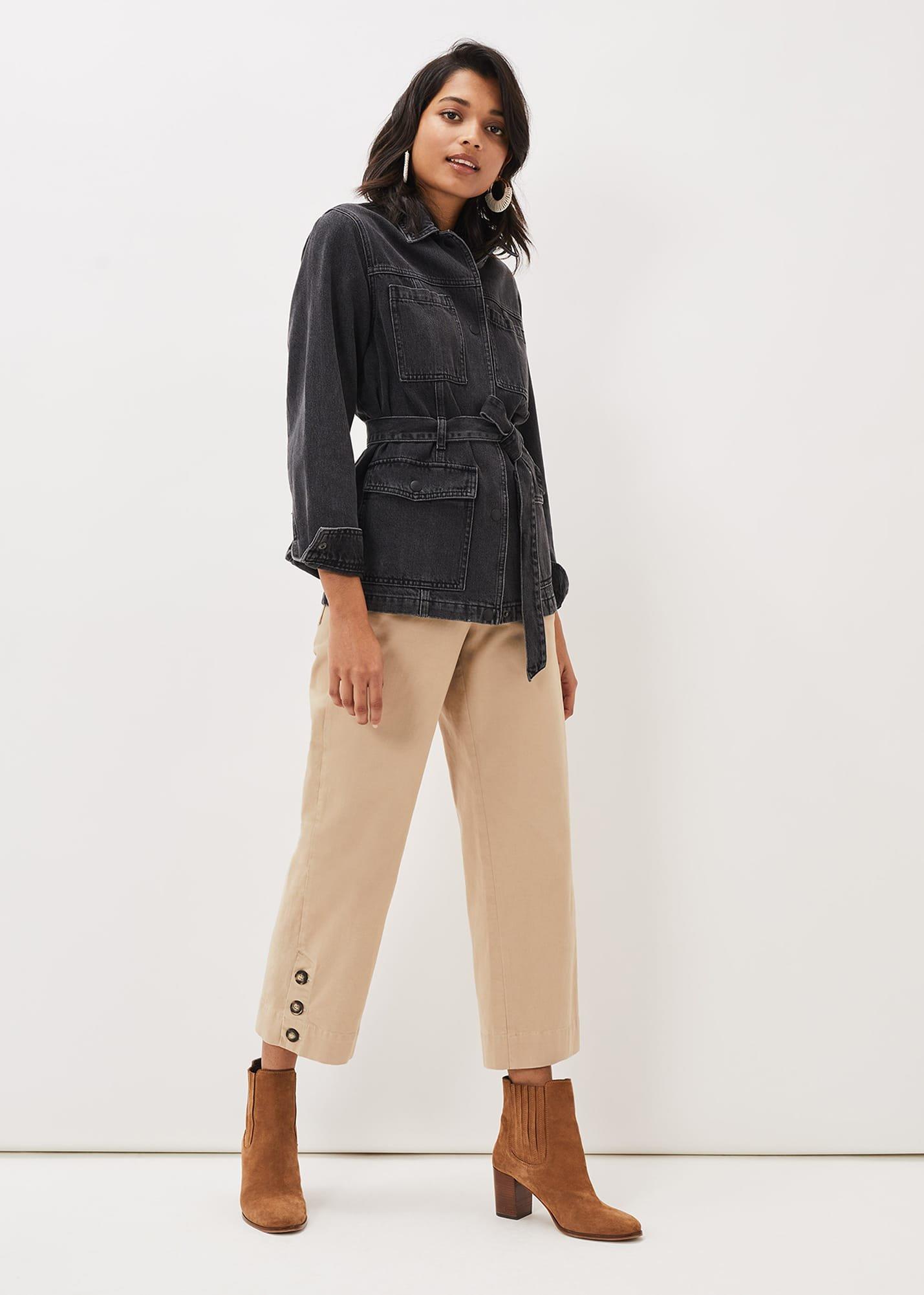 Jannah Denim Belted Shacket
