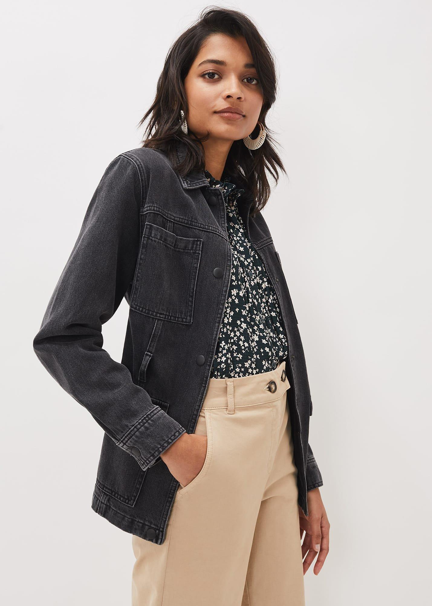 Jannah Denim Belted Shacket