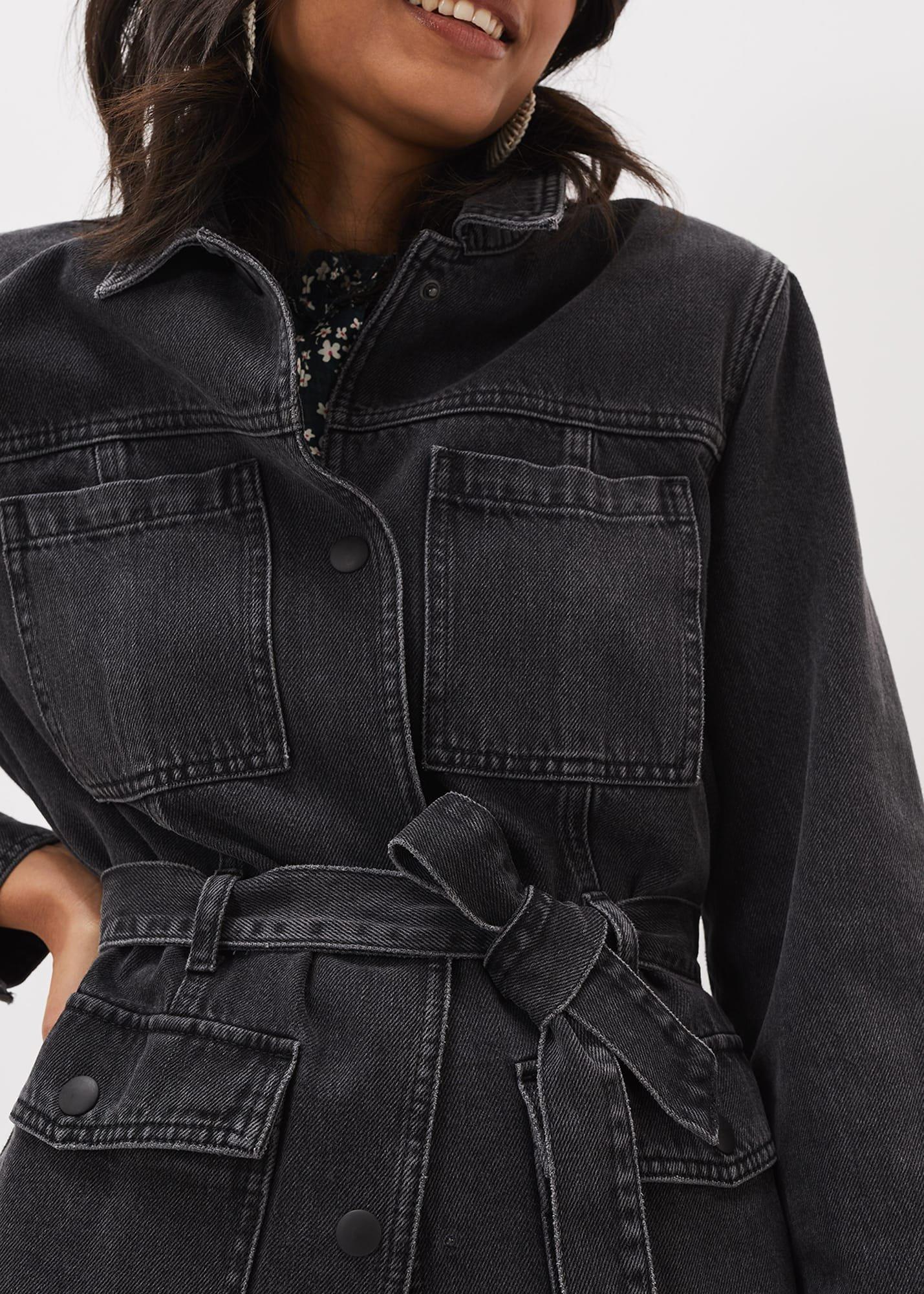 Jannah Denim Belted Shacket