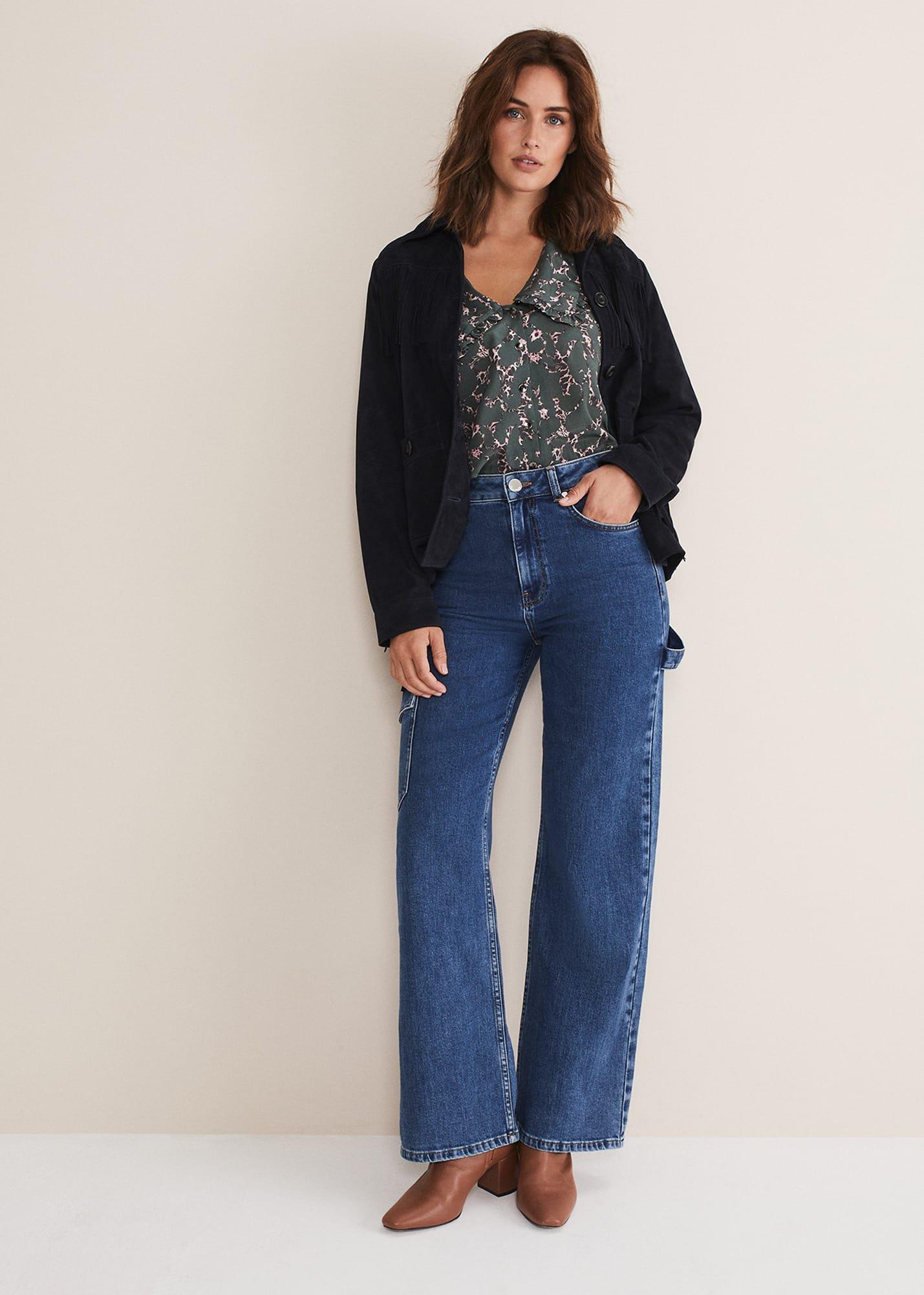 Flora Fringe Suede Jacket