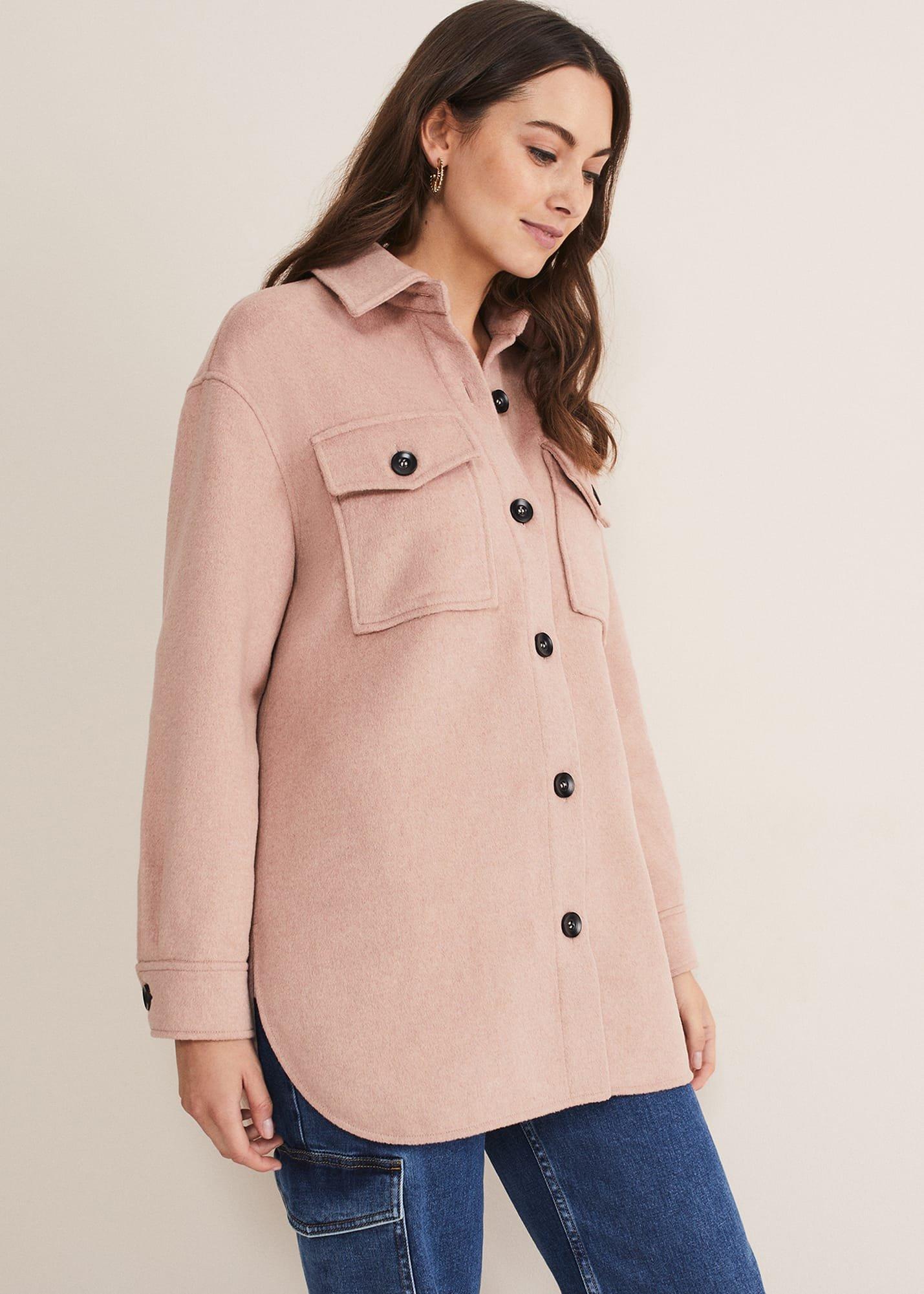 Sammy Plain Wool Shacket