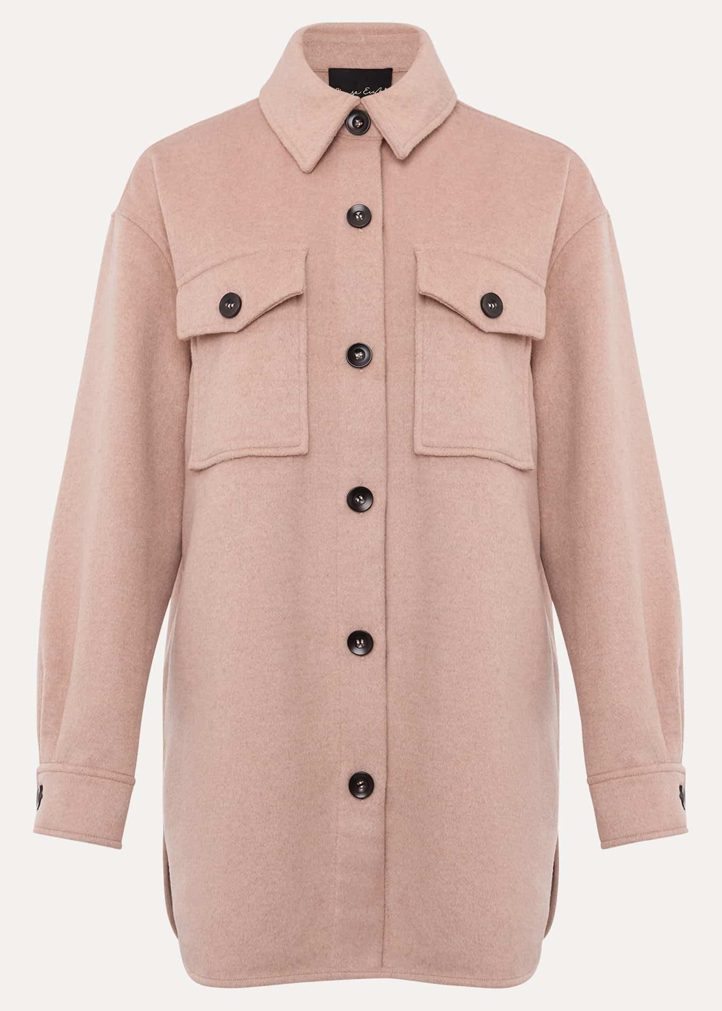 Sammy Plain Wool Shacket