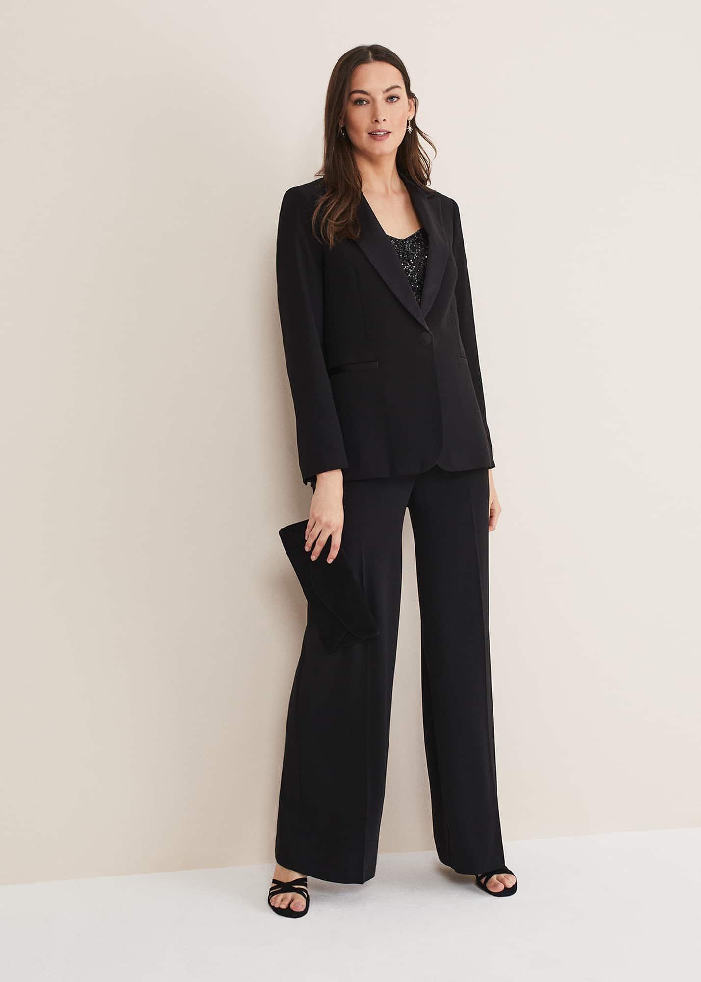 Elandra Black Tux Blazer