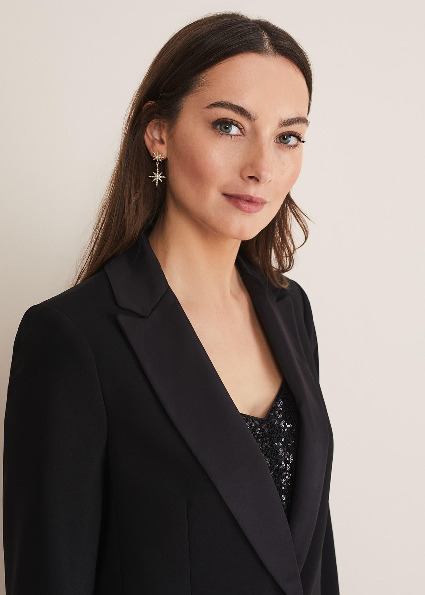 Elandra Black Tux Blazer