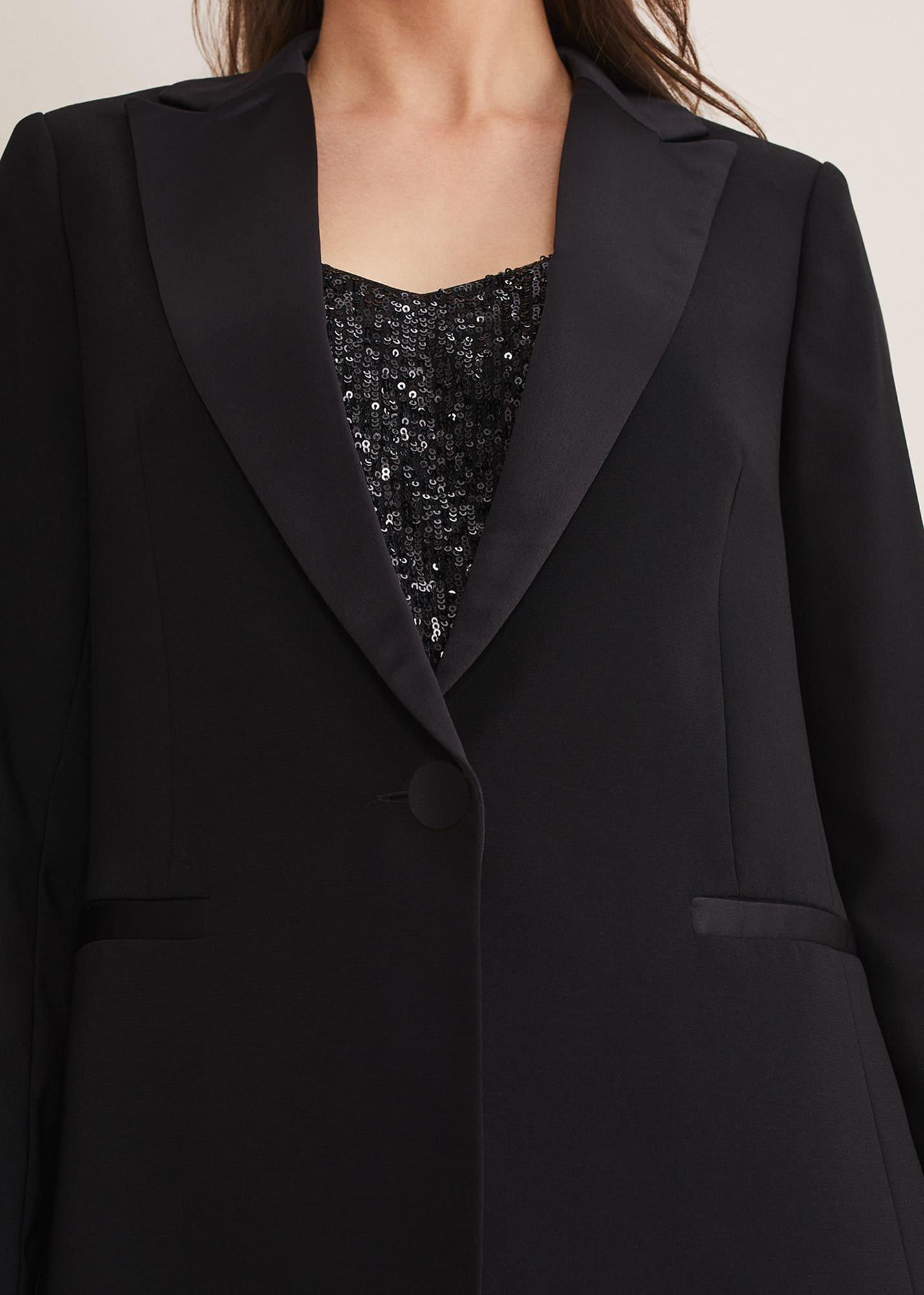 Elandra Black Tux Blazer