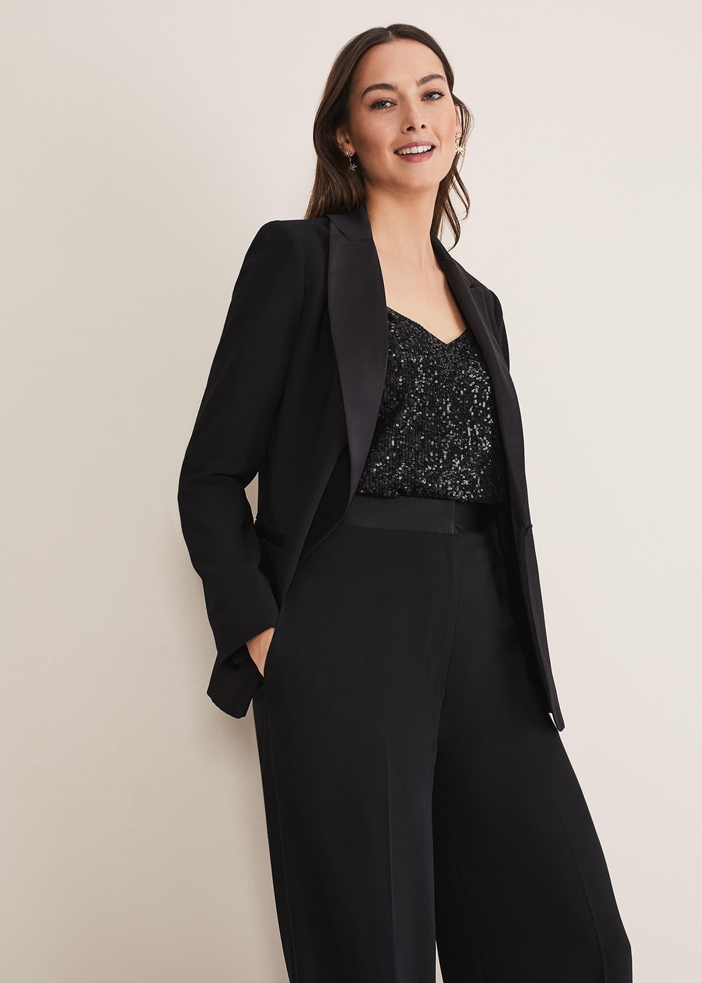 Elandra Black Tux Blazer