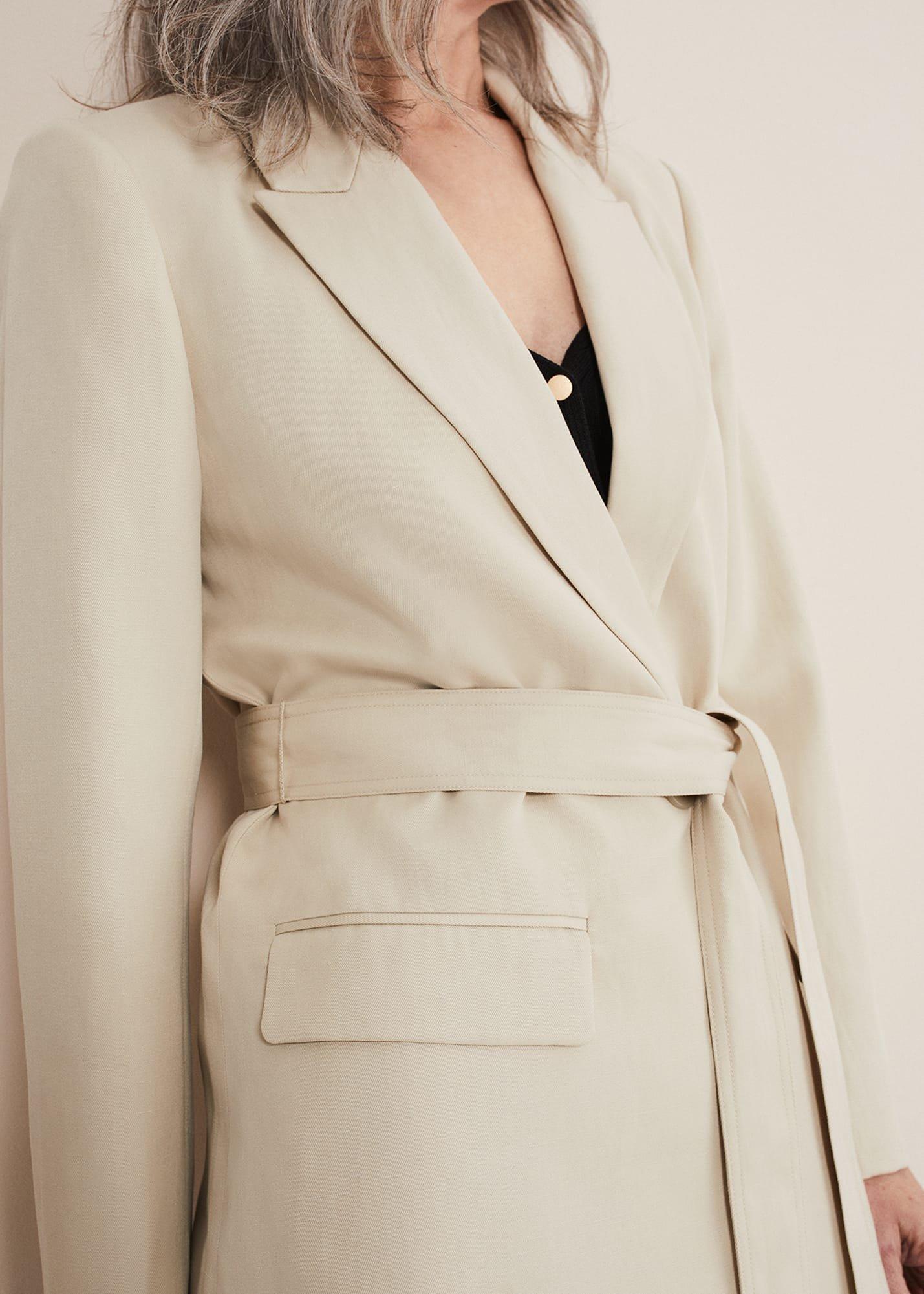Inessa Linen Belted Blazer