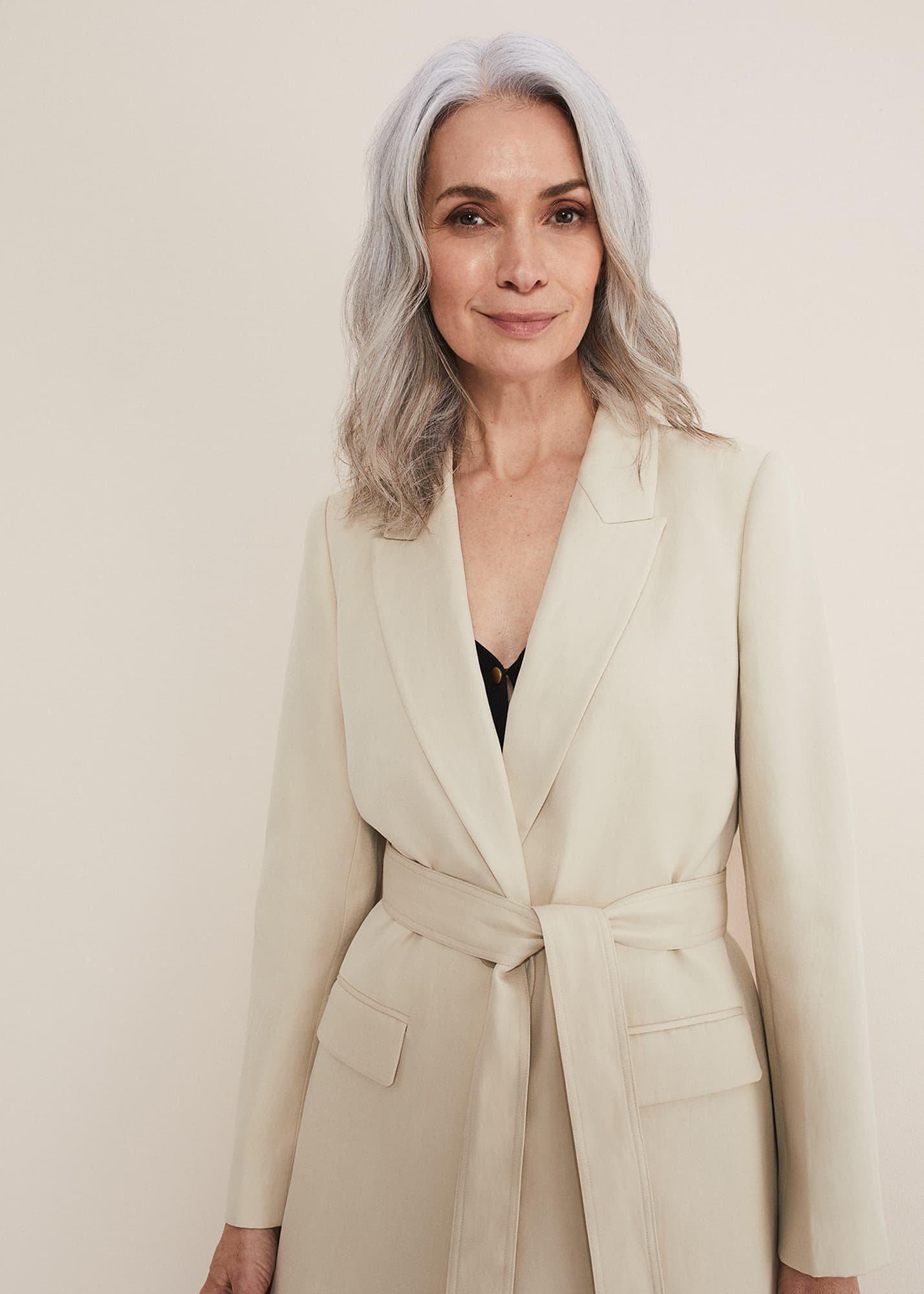 Inessa Linen Belted Blazer
