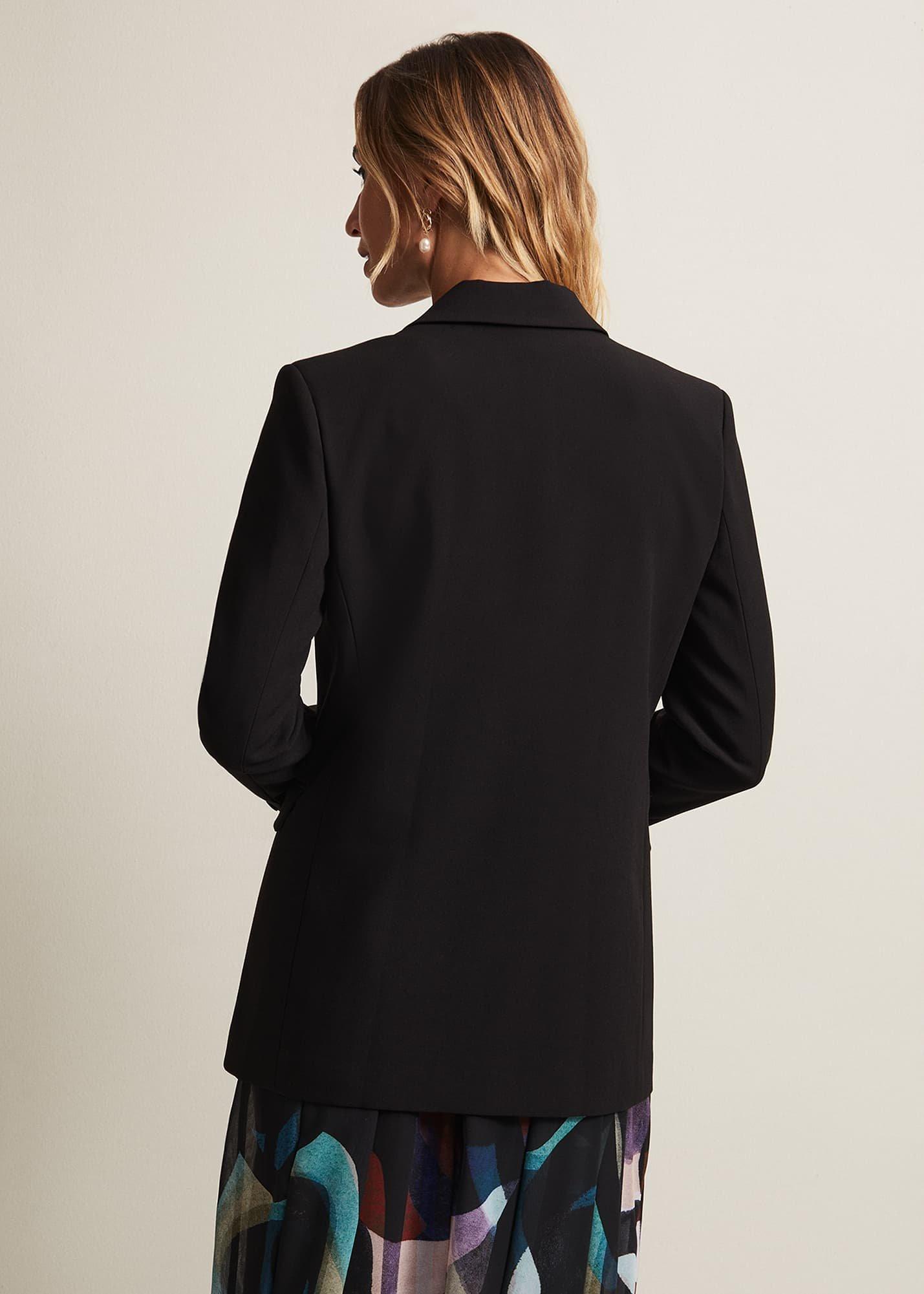 Neah Black Crepe Blazer