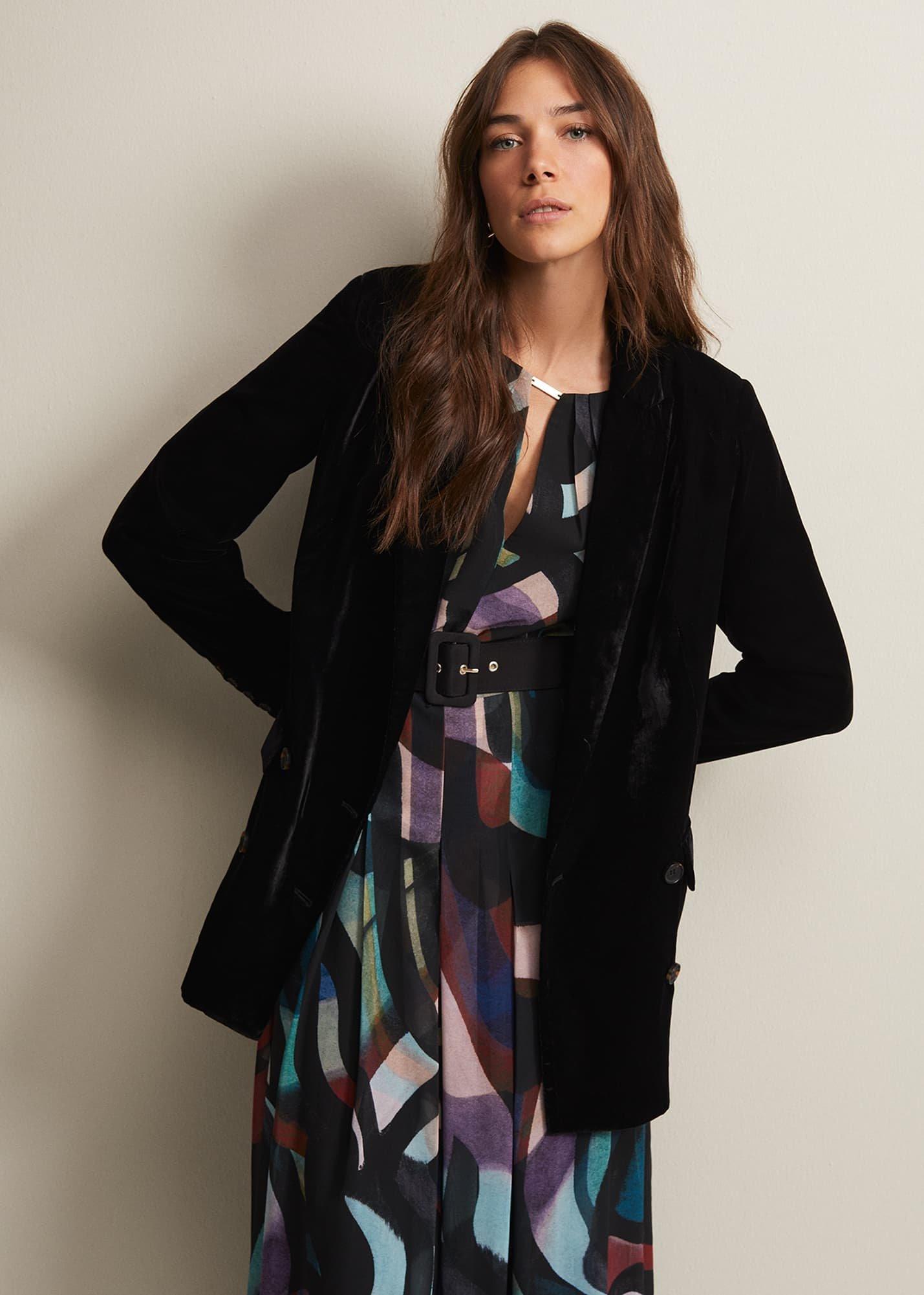 Avani Black Velvet Blazer