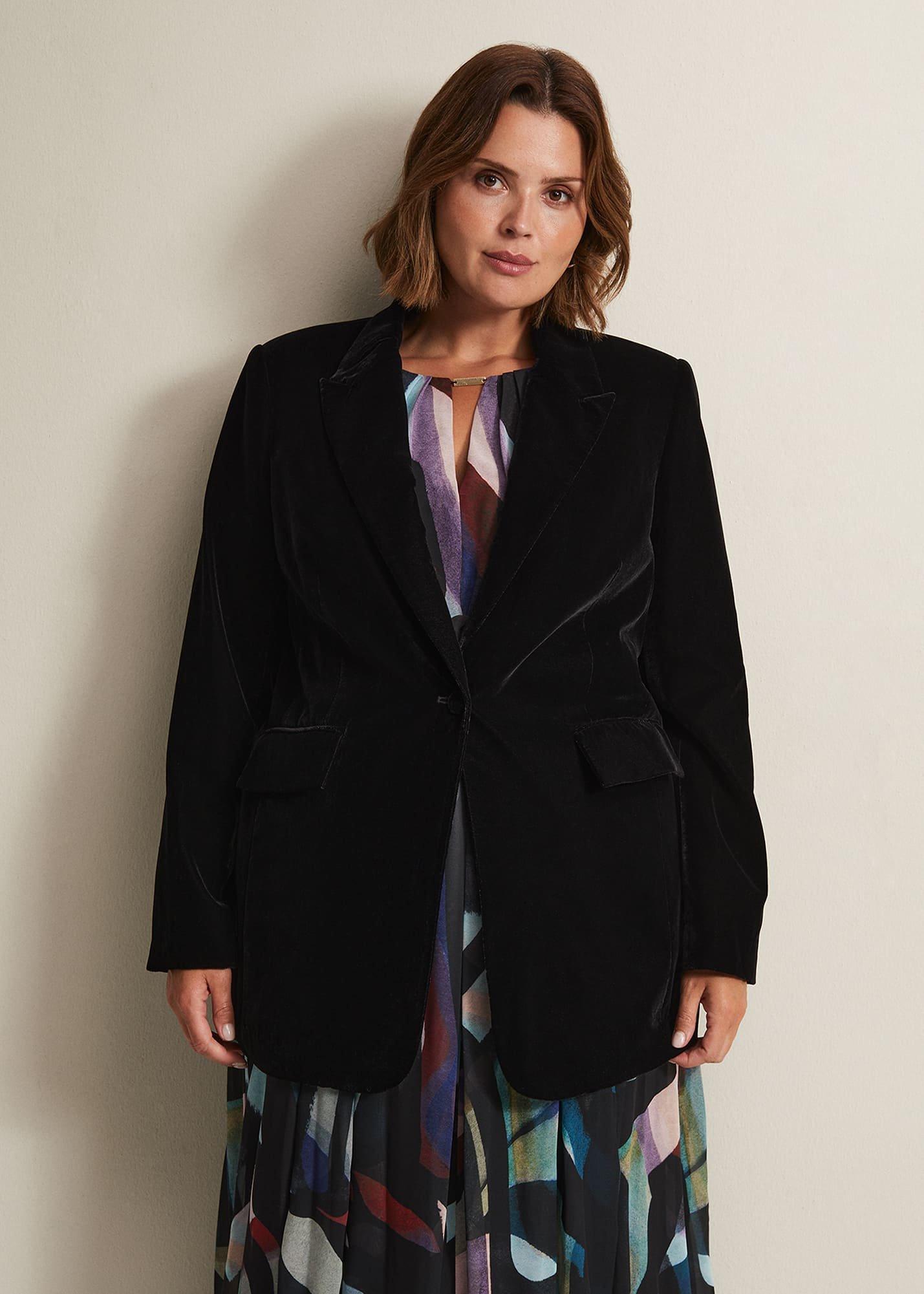 Avani Black Velvet Blazer
