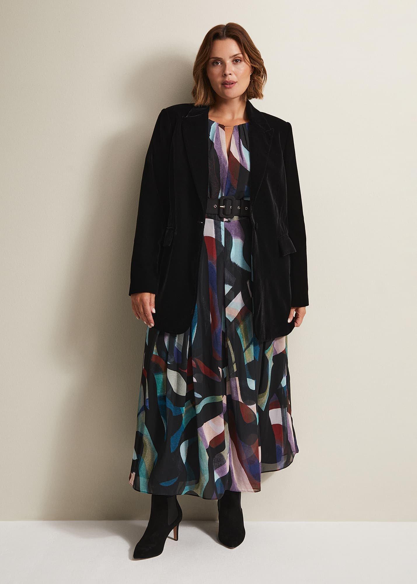 Avani Black Velvet Blazer
