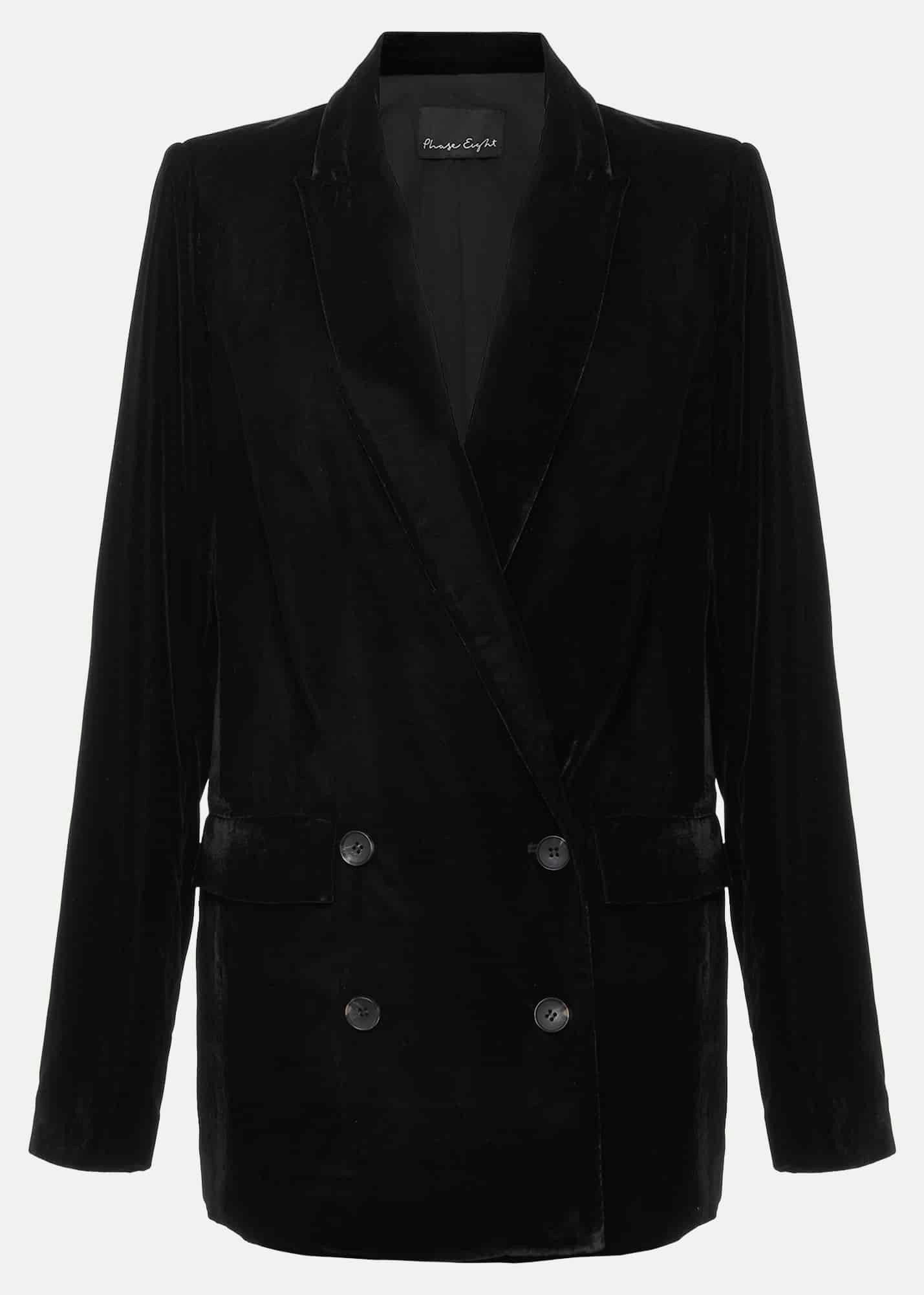 Avani Black Velvet Blazer