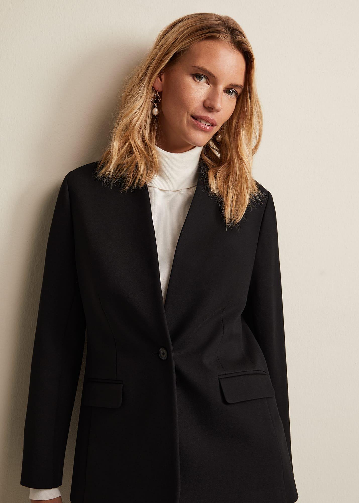 Devin Black Ponte Blazer