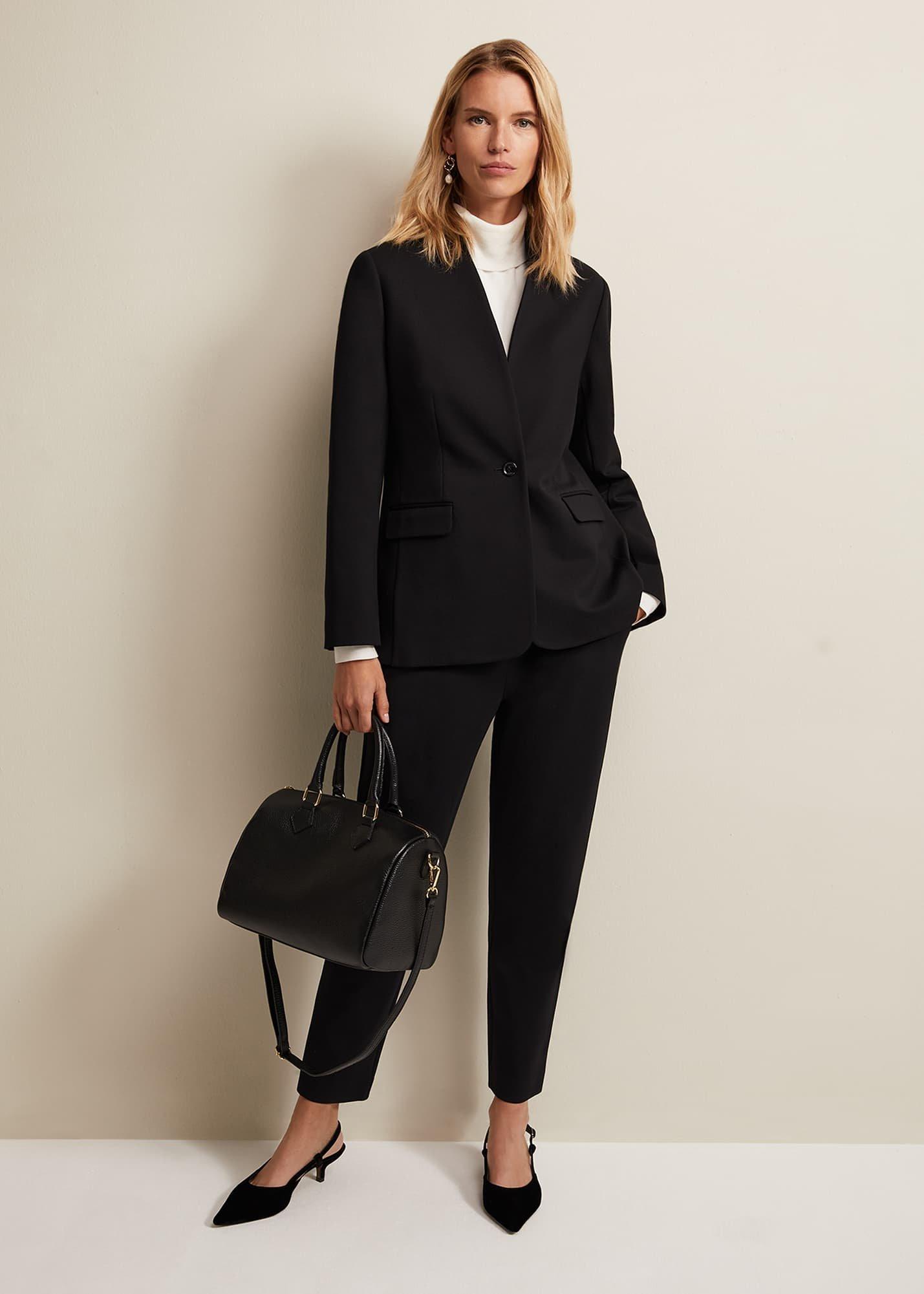 Devin Black Ponte Blazer