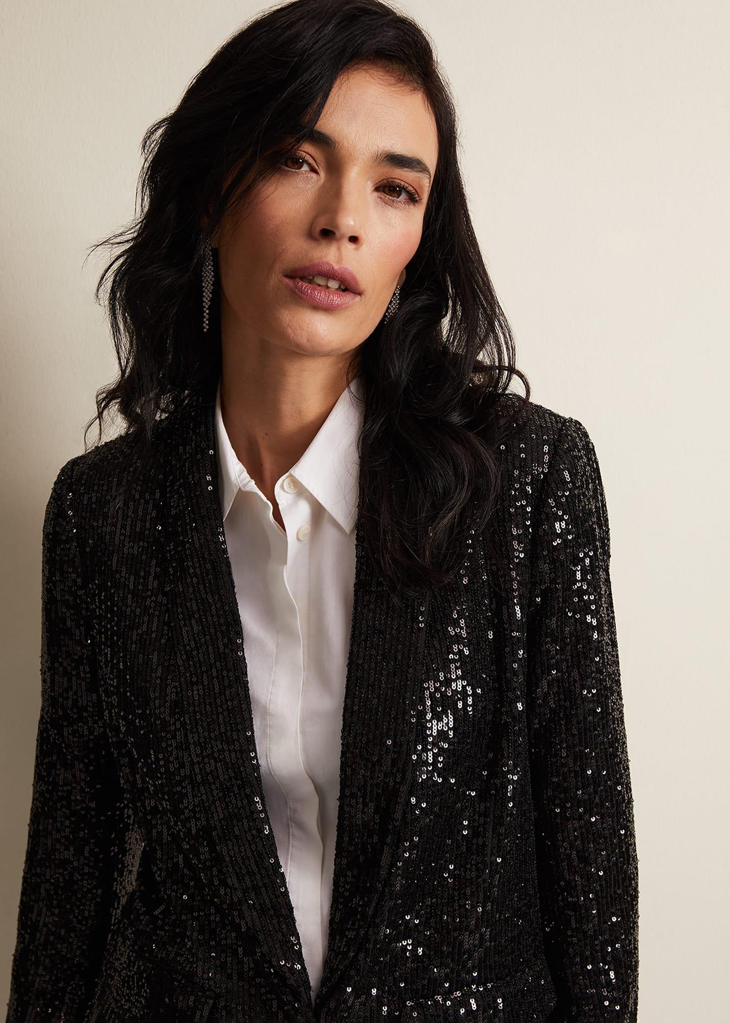 Ameera Sequin Soft Blazer