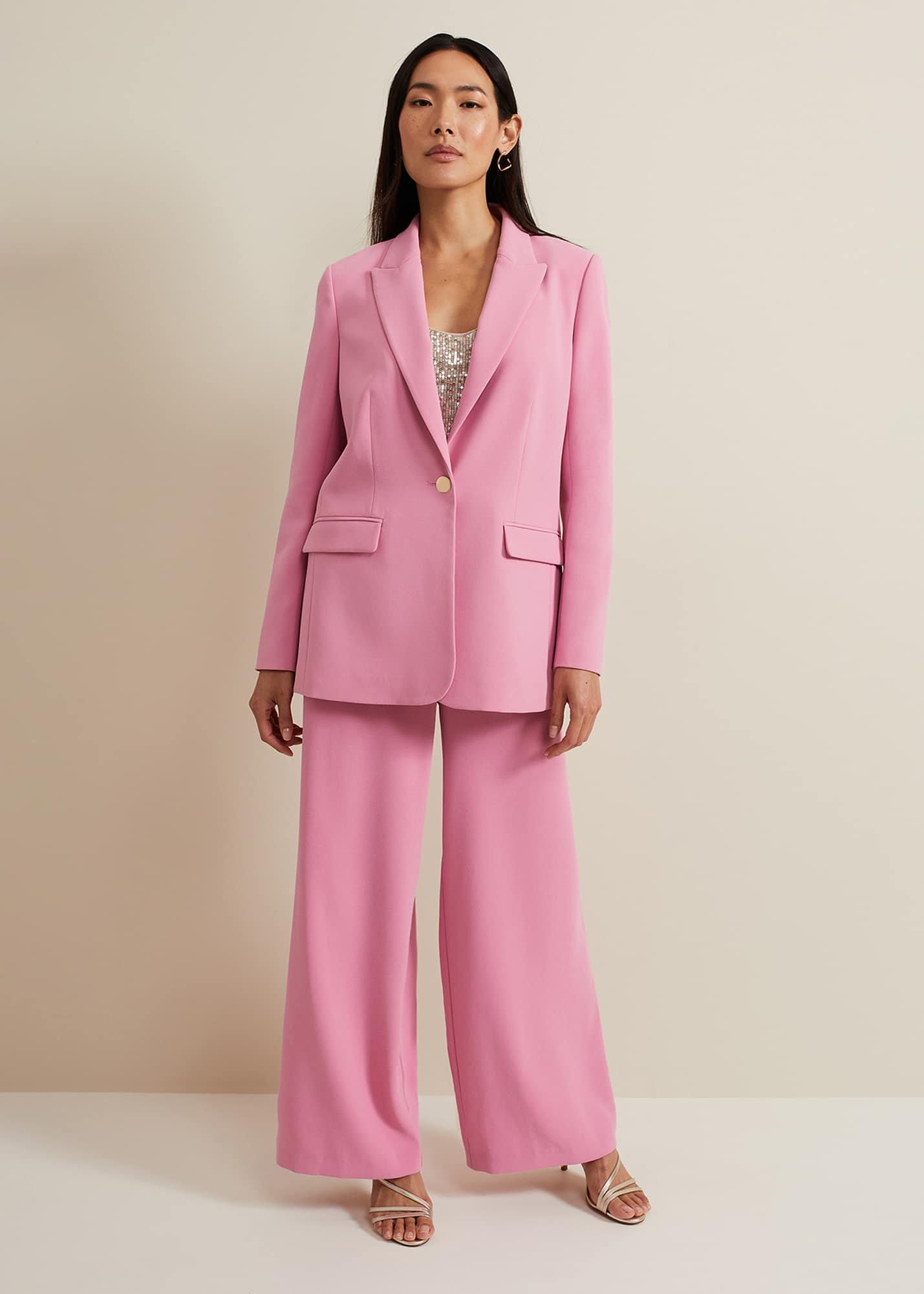 Elandra Pink Tux Blazer