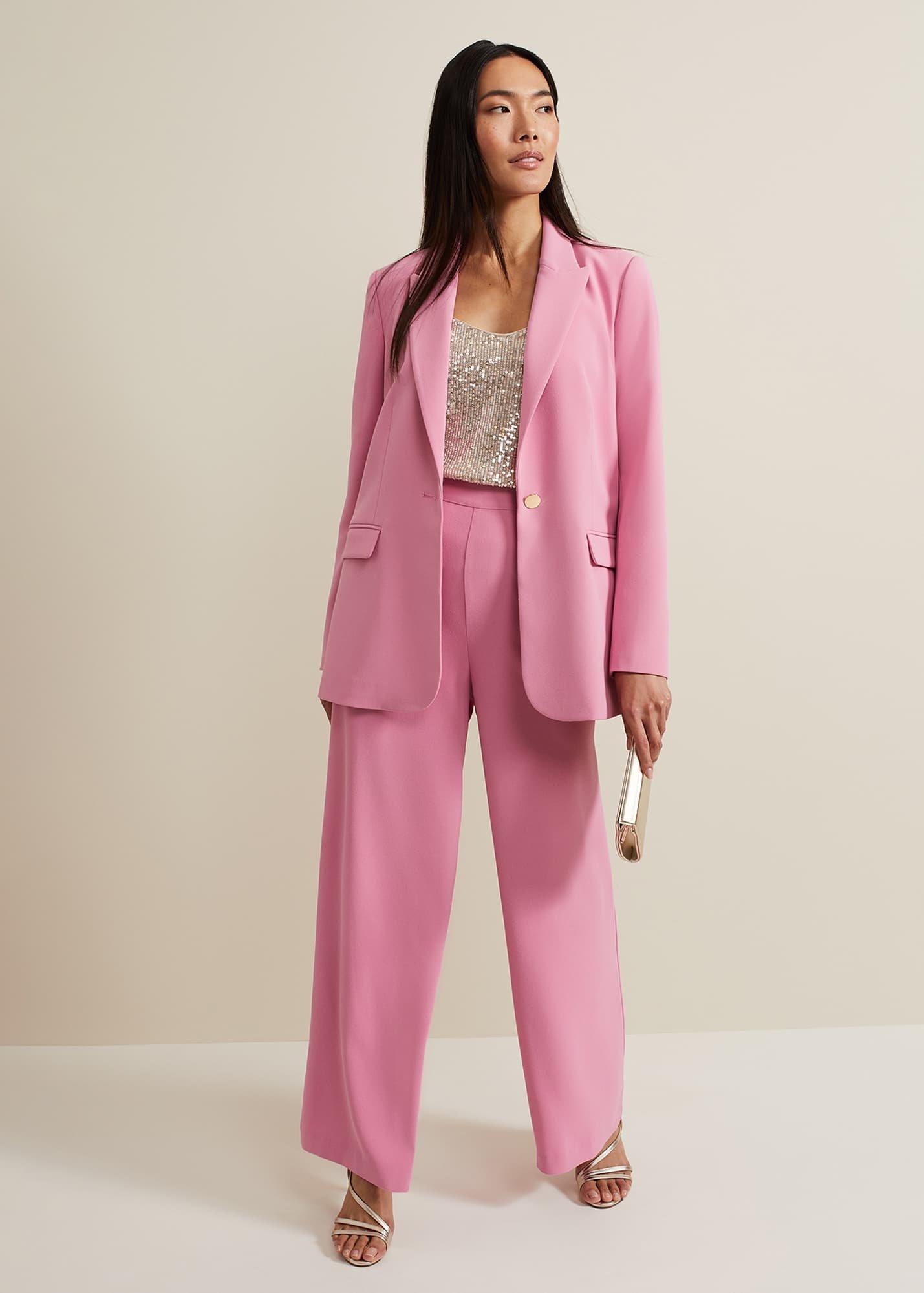 Elandra Pink Tux Blazer