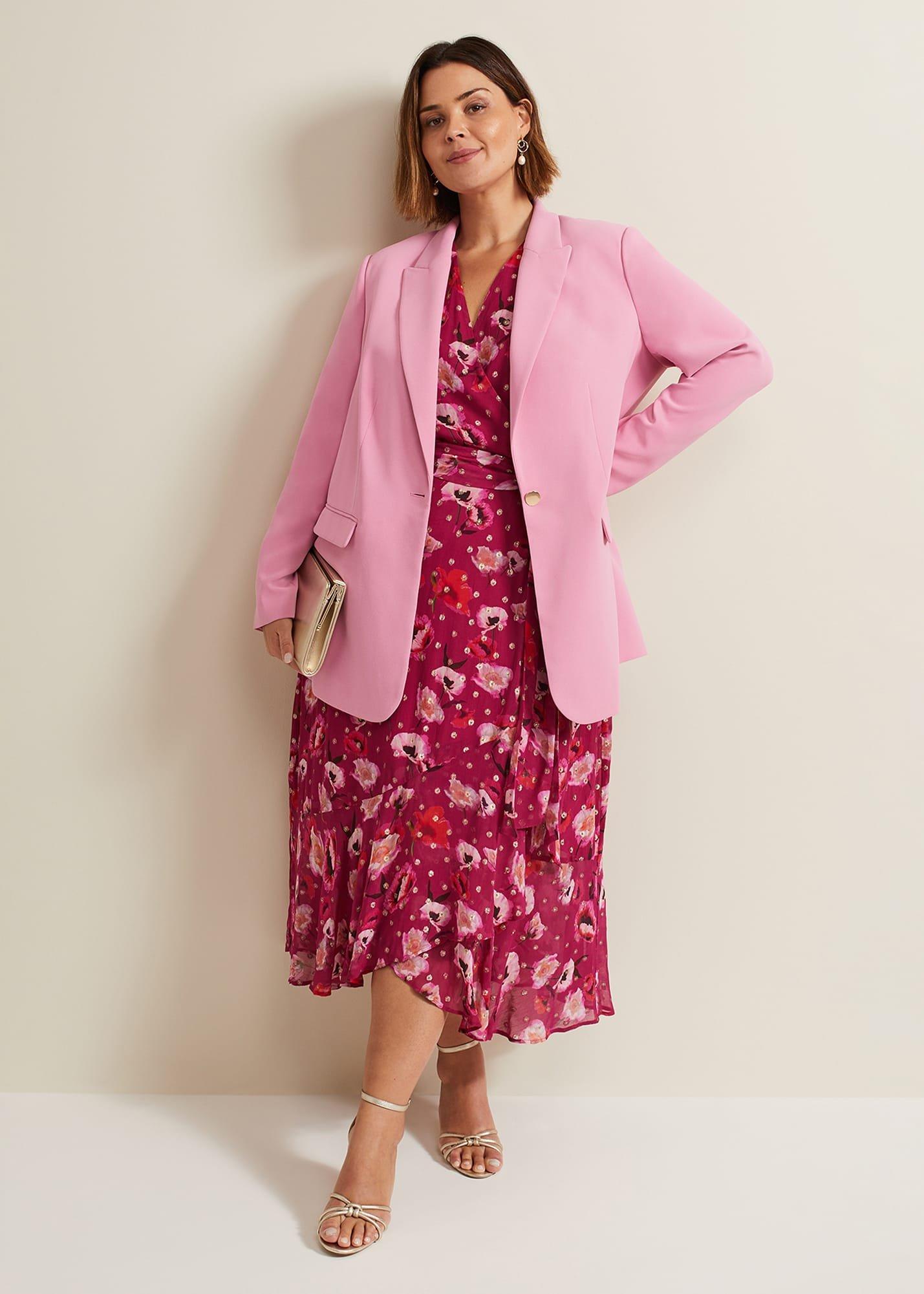Elandra Pink Tux Blazer