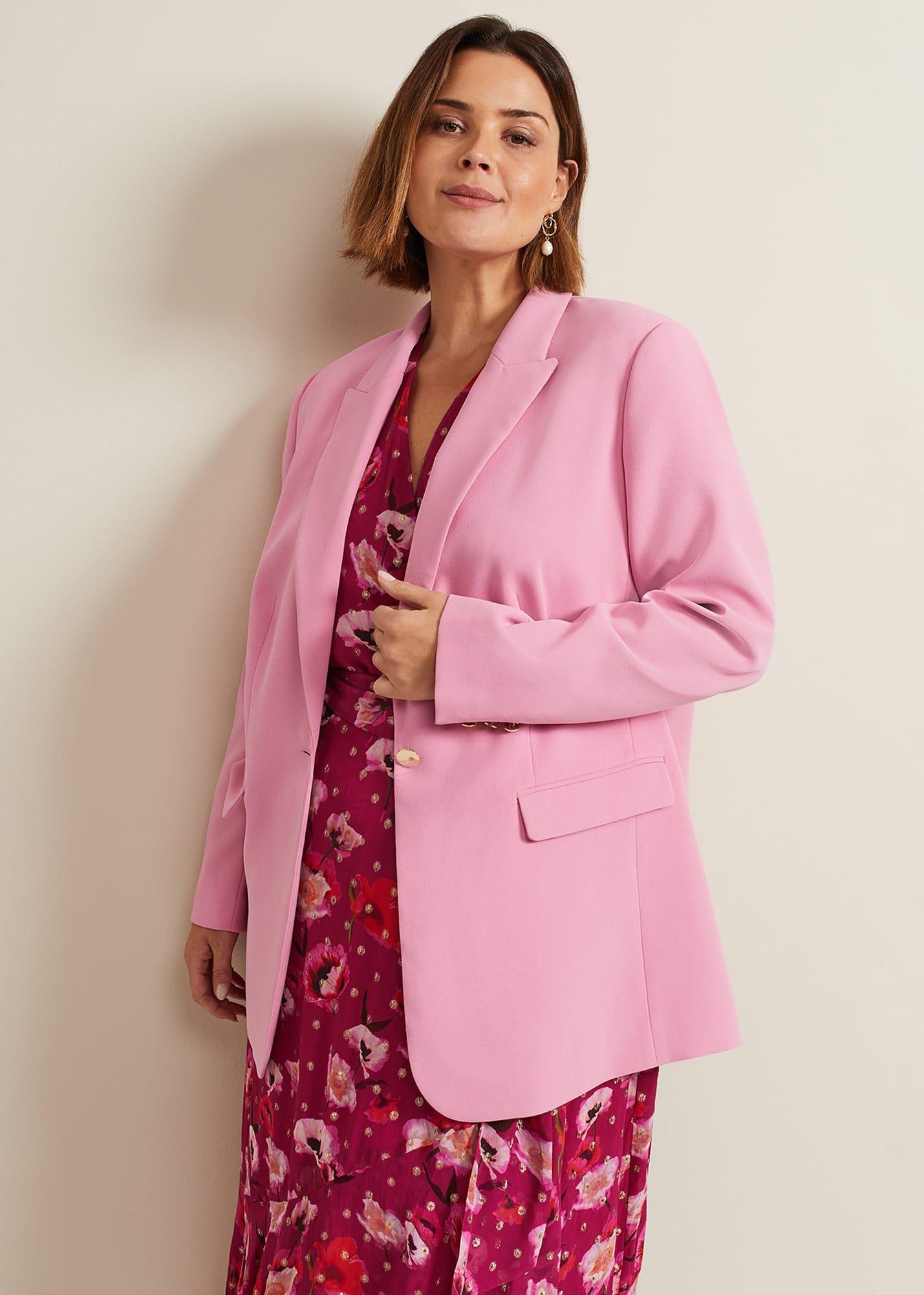 Elandra Pink Tux Blazer