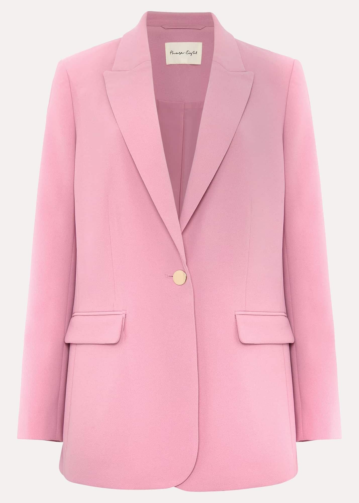Elandra Pink Tux Blazer