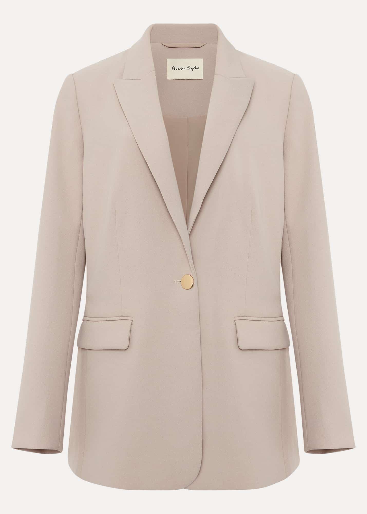 Elandra Neutral Tux Blazer
