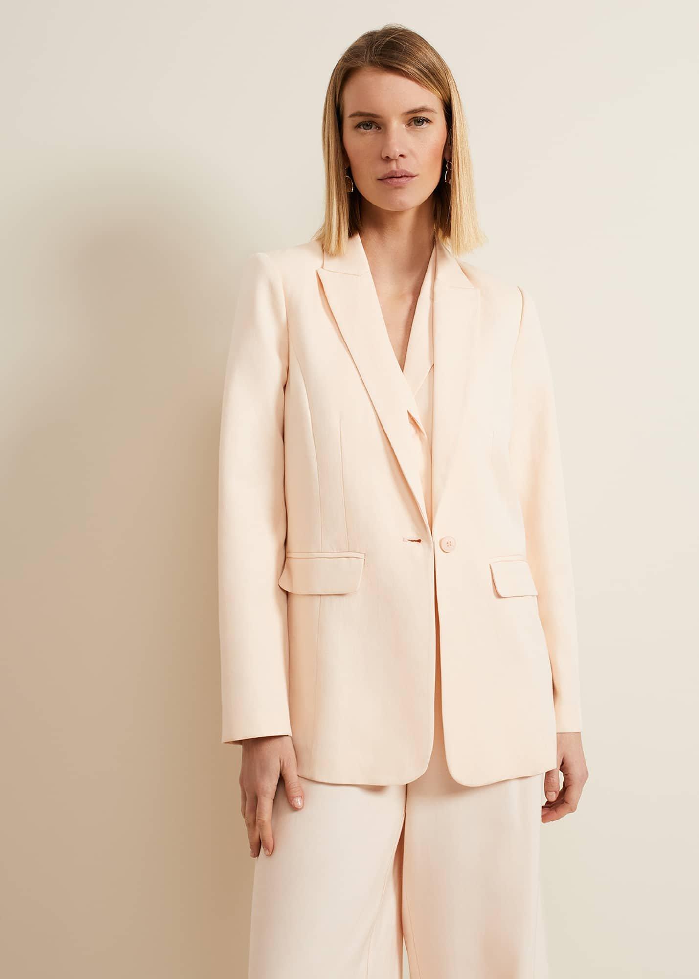 Bianca Peach Suit Jacket