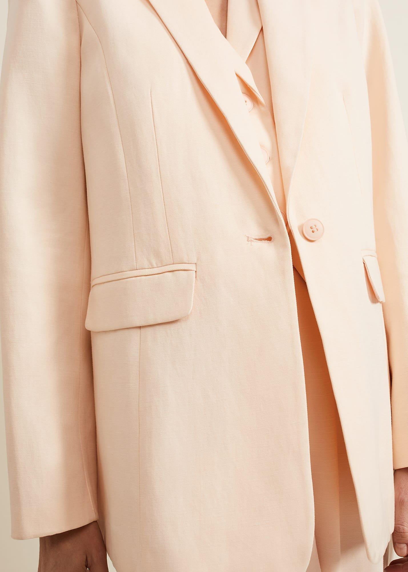 Bianca Peach Suit Jacket