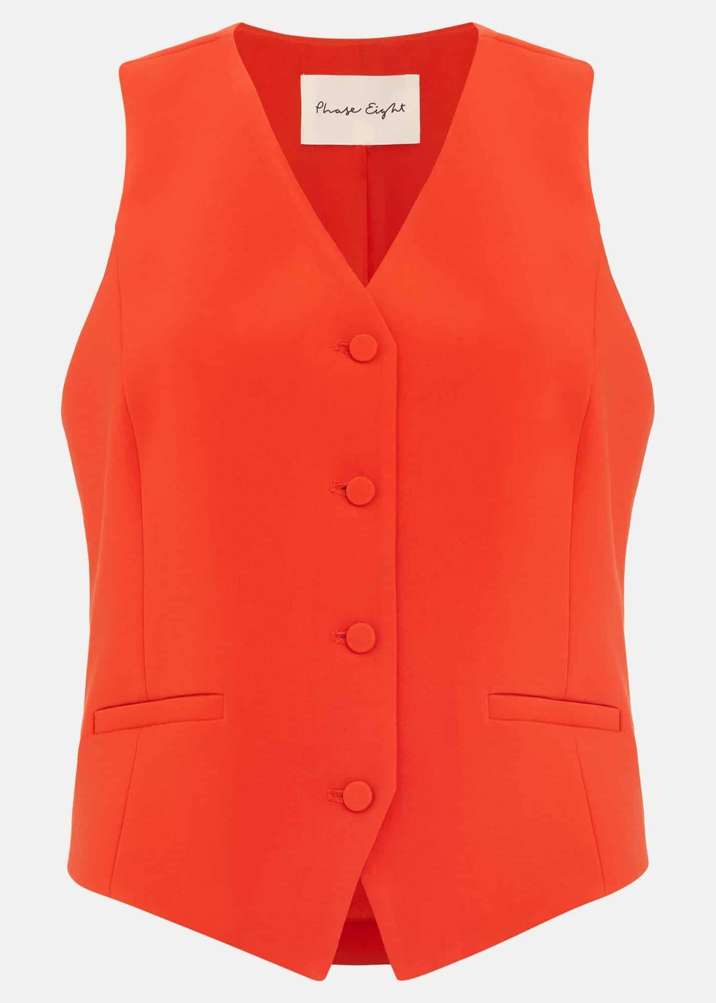 Aubrina Red Waistcoat