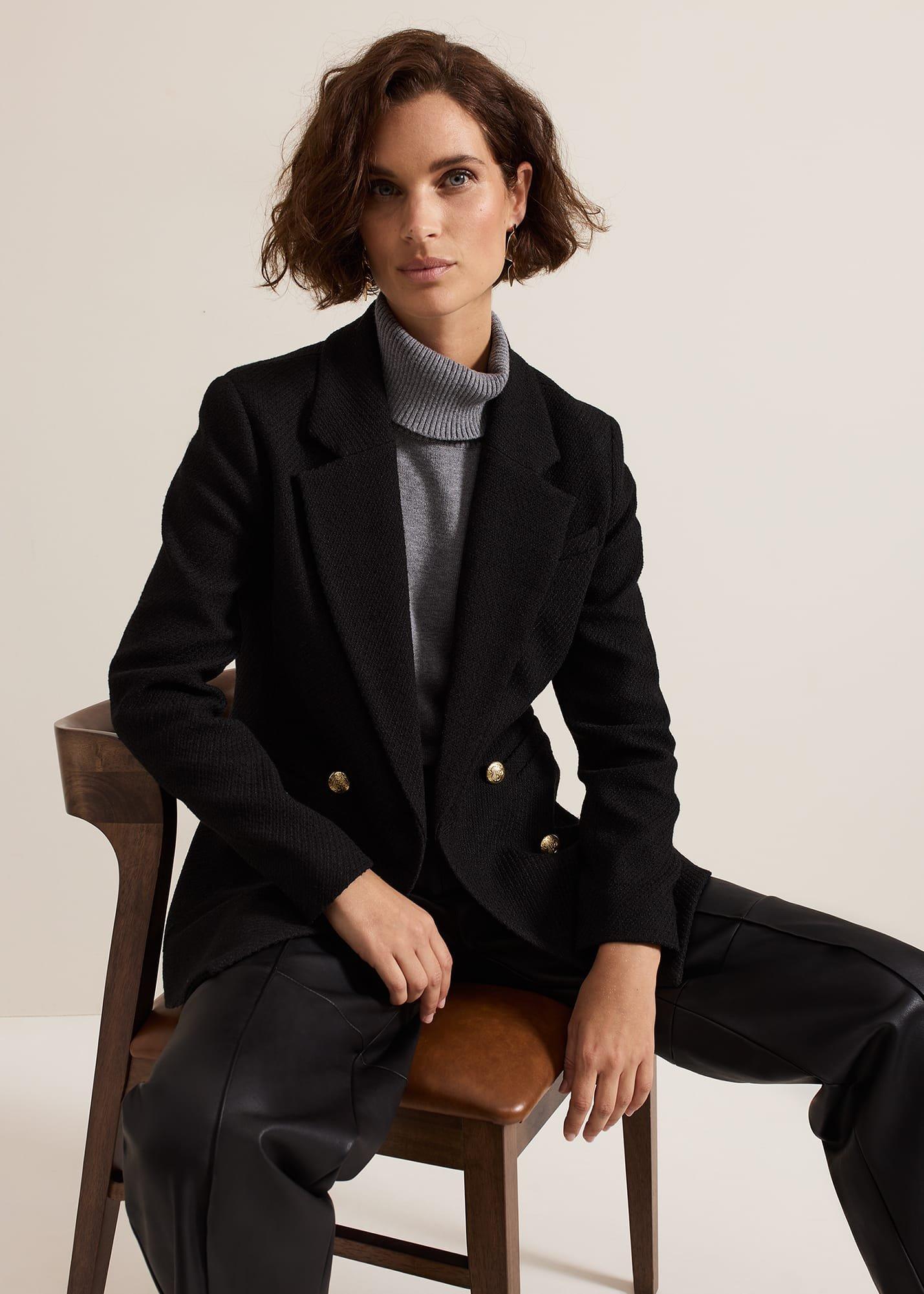 Kiana Boucle Longline Blazer