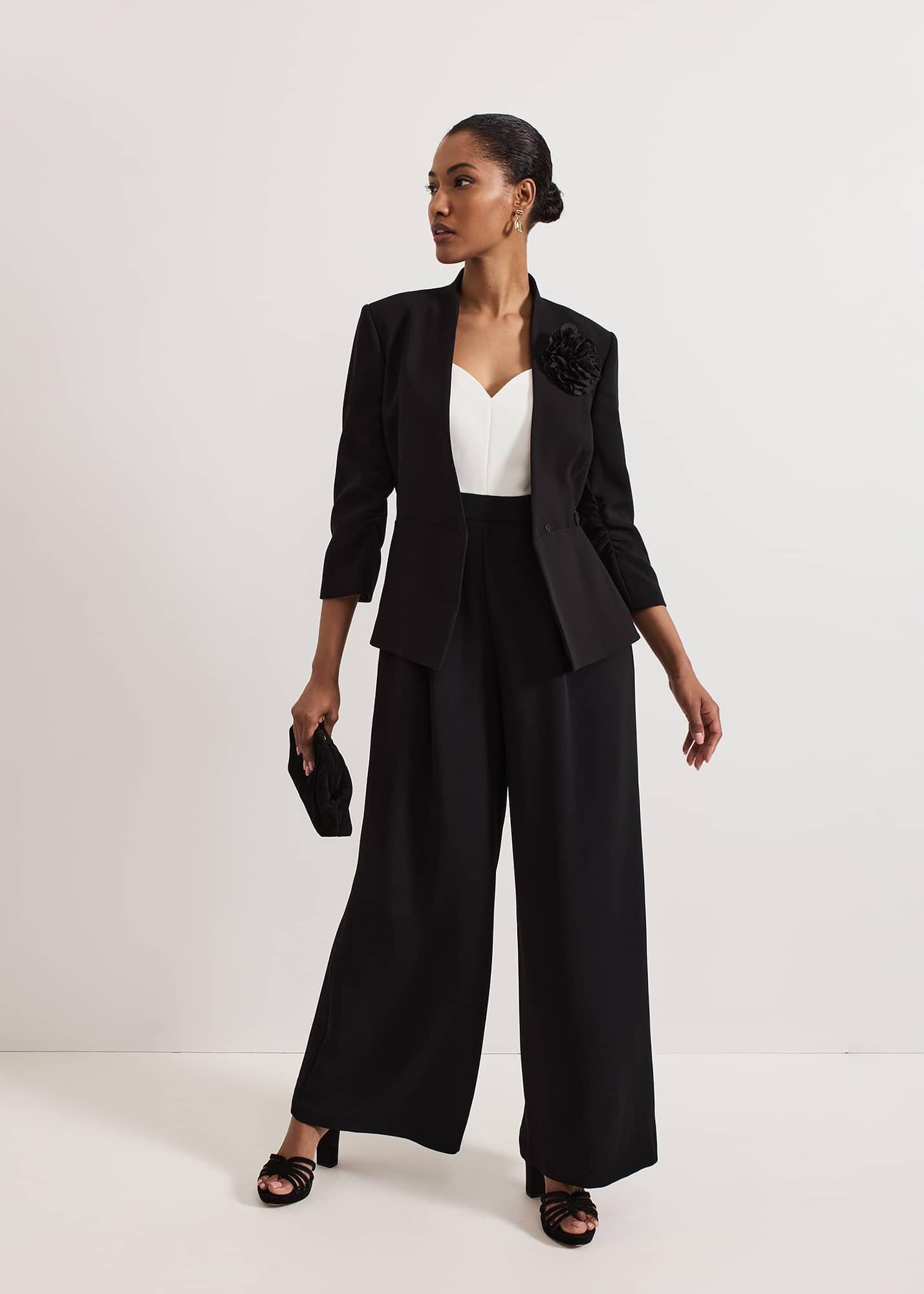 ${product-id}-Sophin Black Corsage Jacket-Black-${view-type}