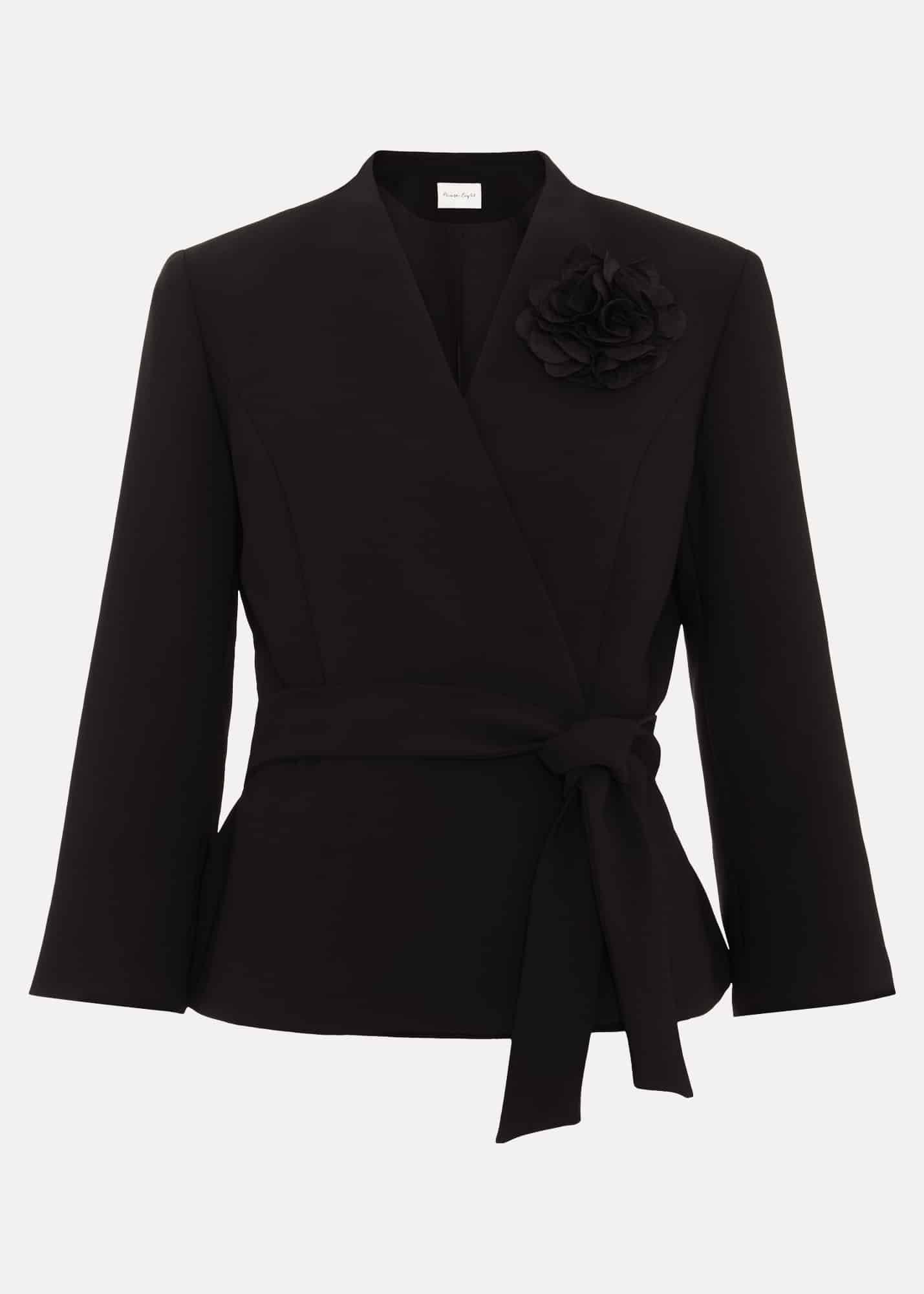 Sophin Black Corsage Jacket