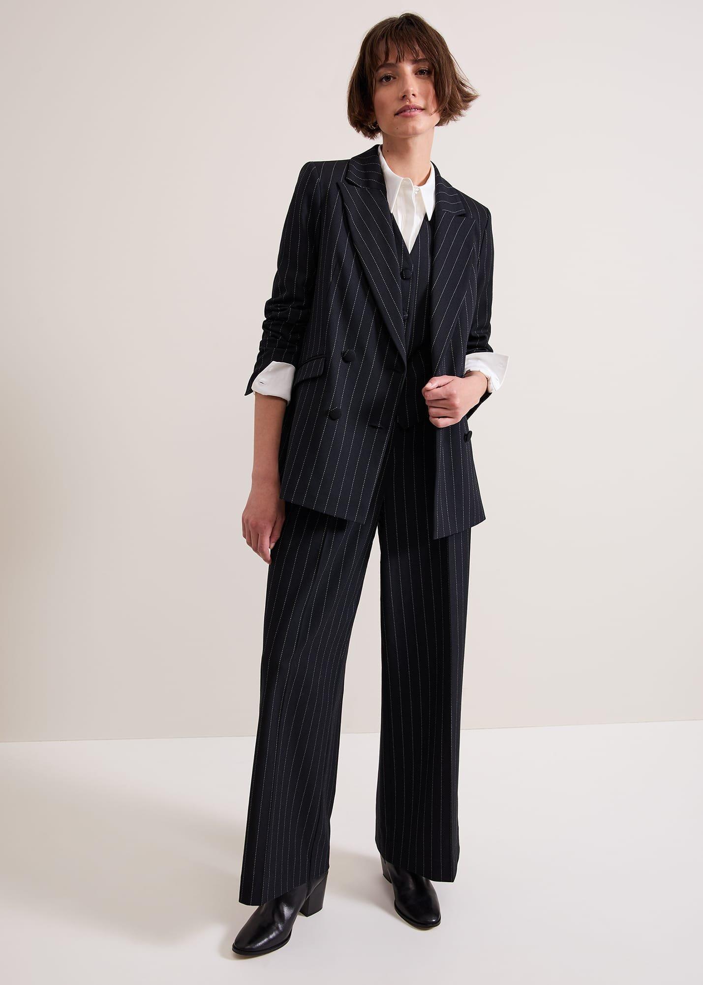 Pia Pinstripe Blazer