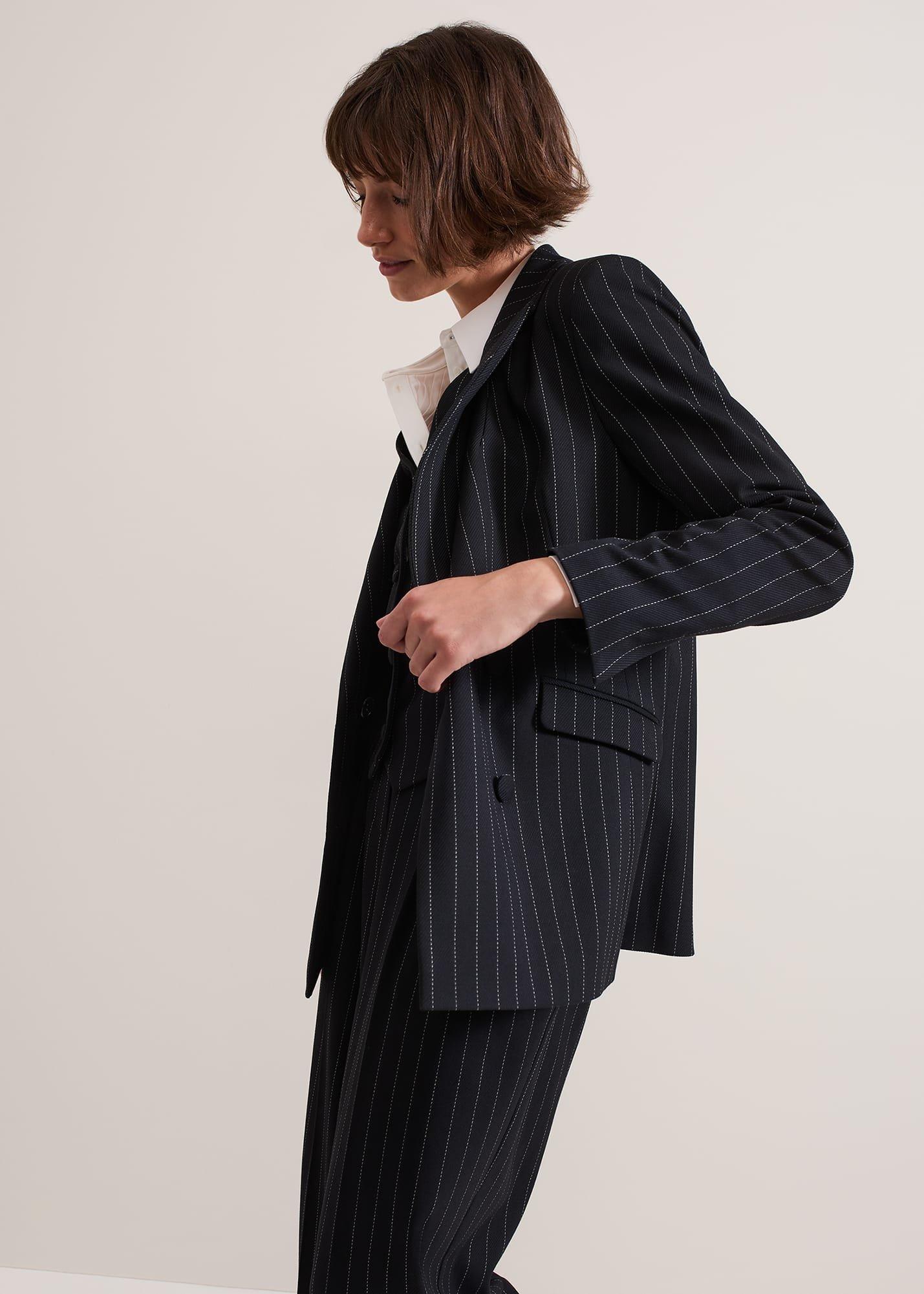 Pia Pinstripe Blazer