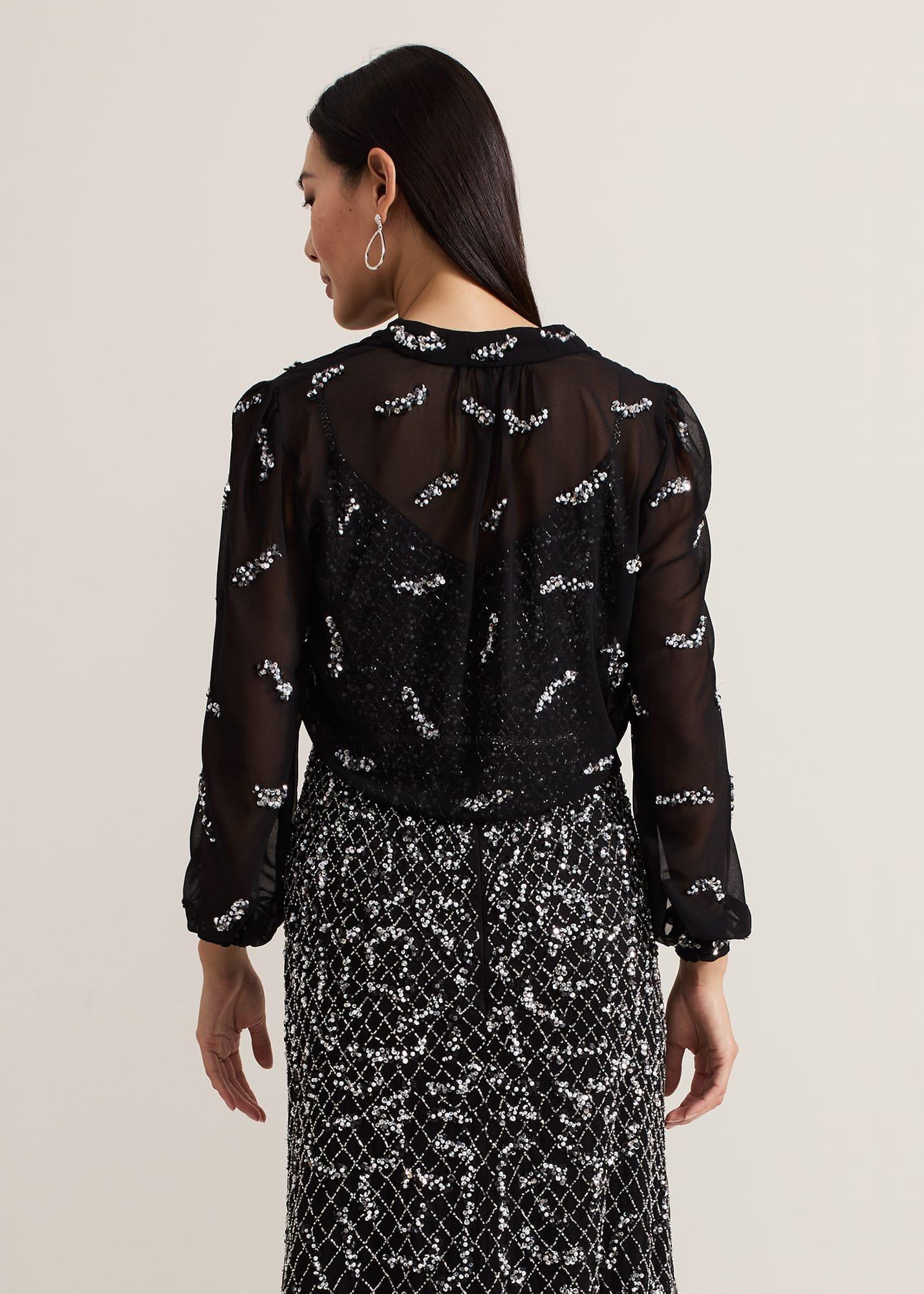 Annette Sequin Embellished Cover Up