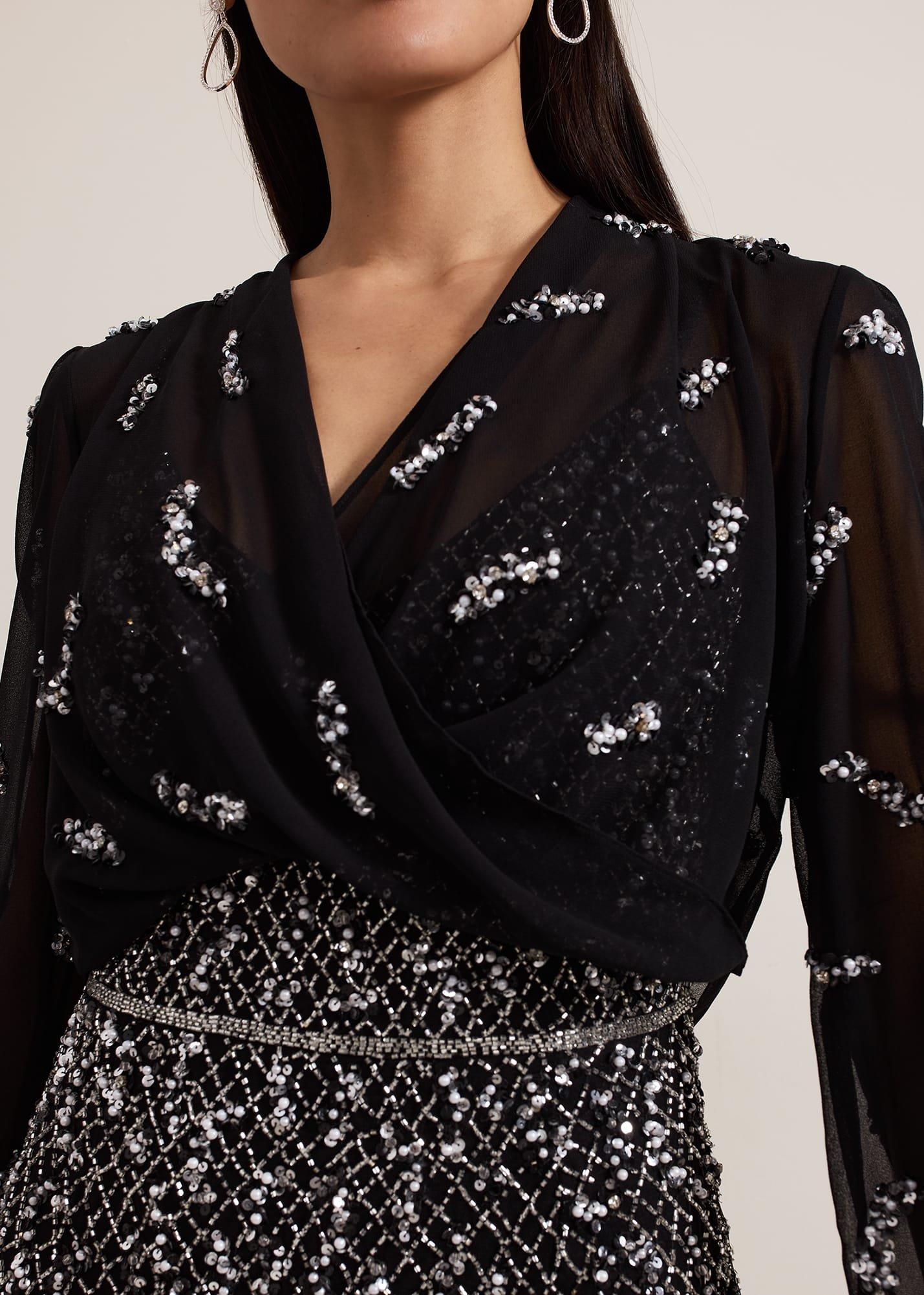 ${product-id}-Annette Sequin Embellished Cover Up-Black-${view-type}